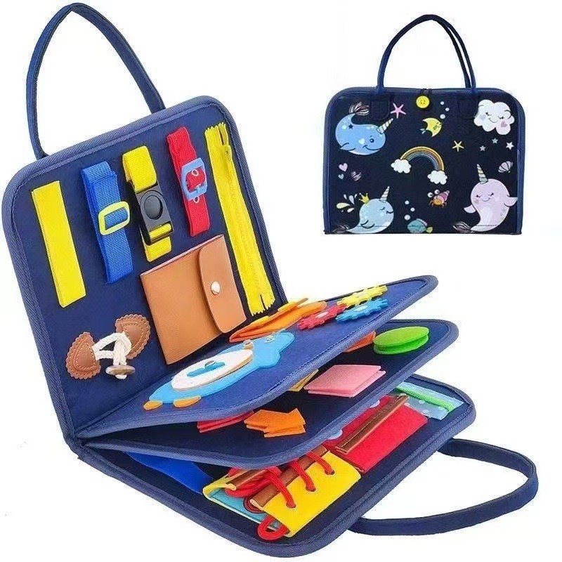 Felt Learn infant Practice Board Early Education Toys Brain-boosting Enlightenme