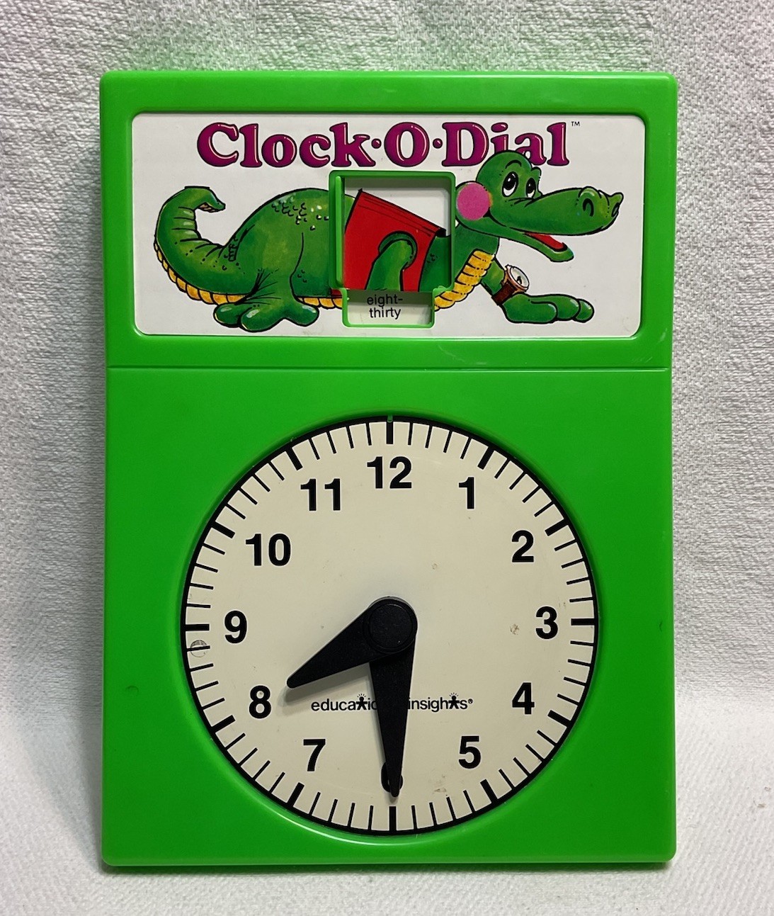 Clock O Dial Educational Insights Toy Analog Time Teaching Set of 4 wheels