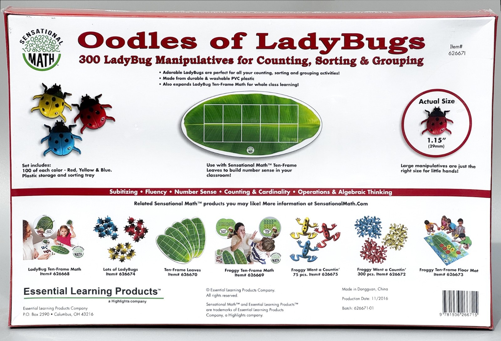 SEALED Educational Game “Oodles of Ladybugs” 300 big Bugs, Essential Learning