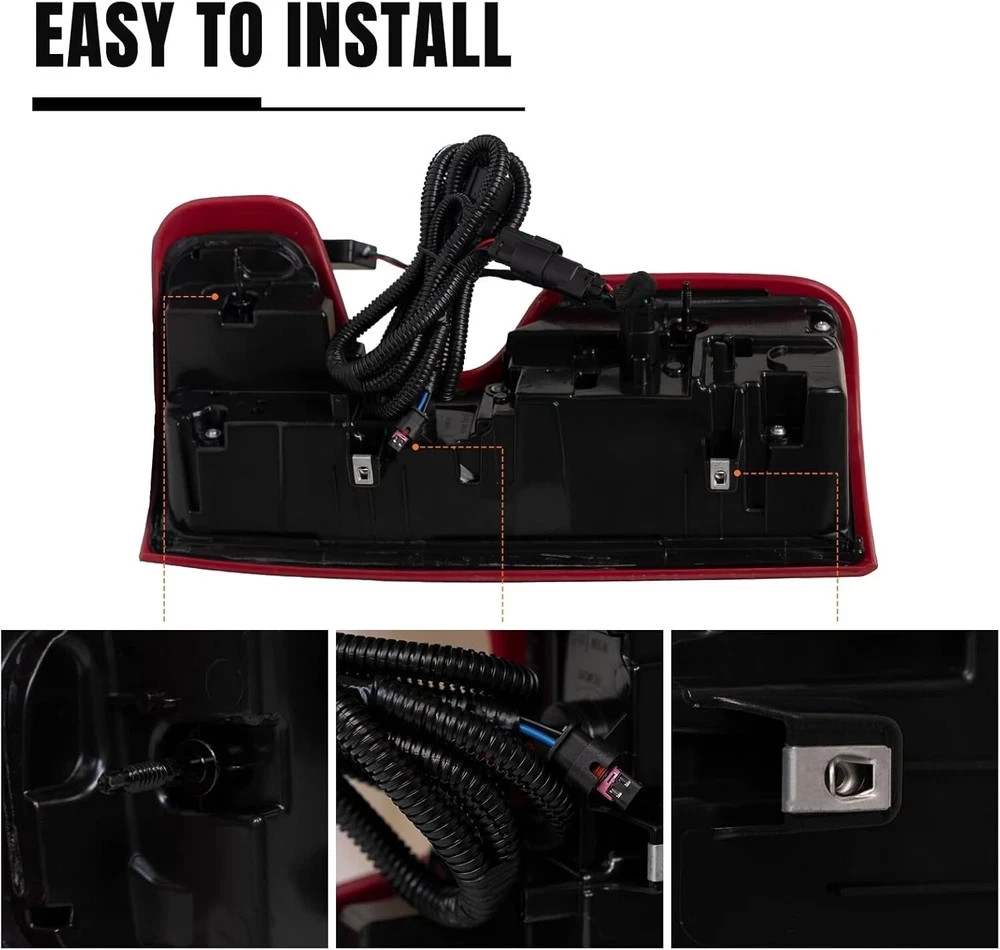 LED Tail Light Assembly Compatible with 2019-2023 Chevy Silverado 1500 left side