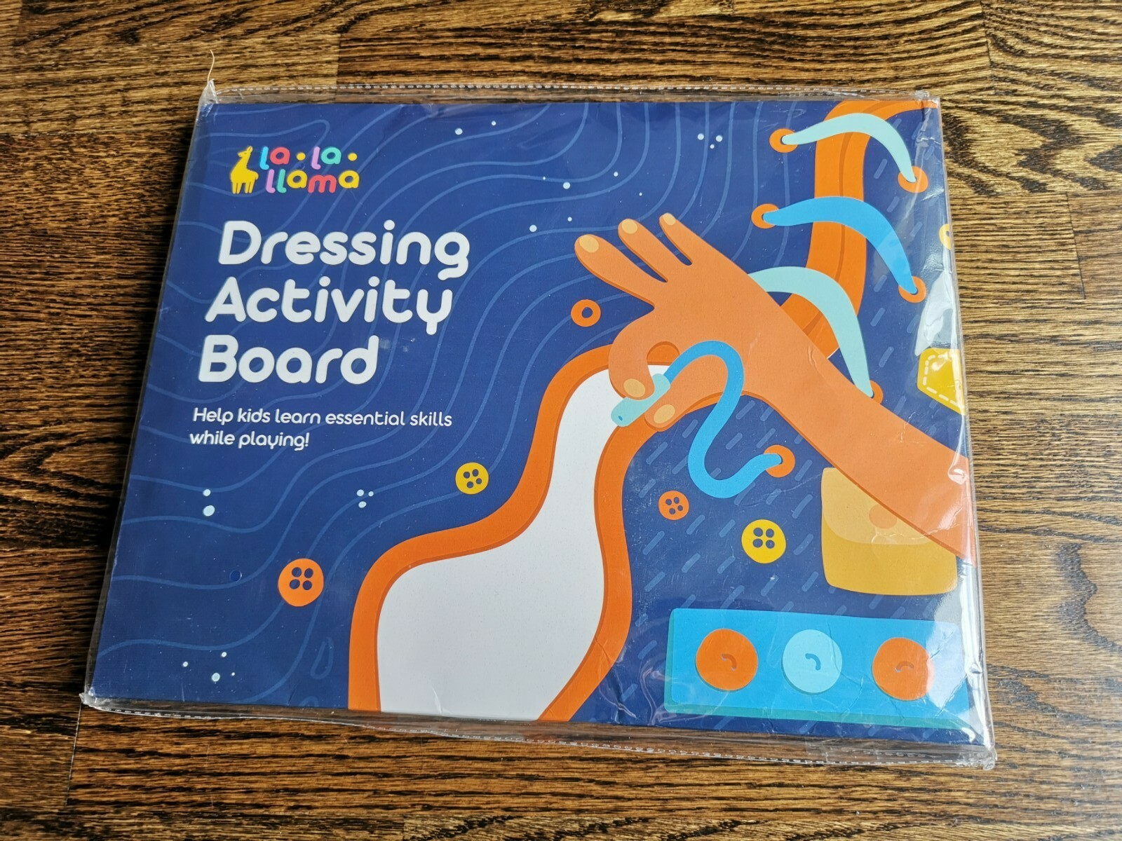 Montessori Toddler Busy Board – Learning Backpack with Buckles Zippers Snaps