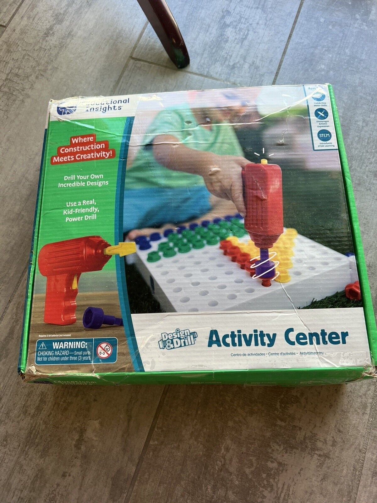 Educational Insights Design & Drill Activity Center Montessori Learning STEM Toy