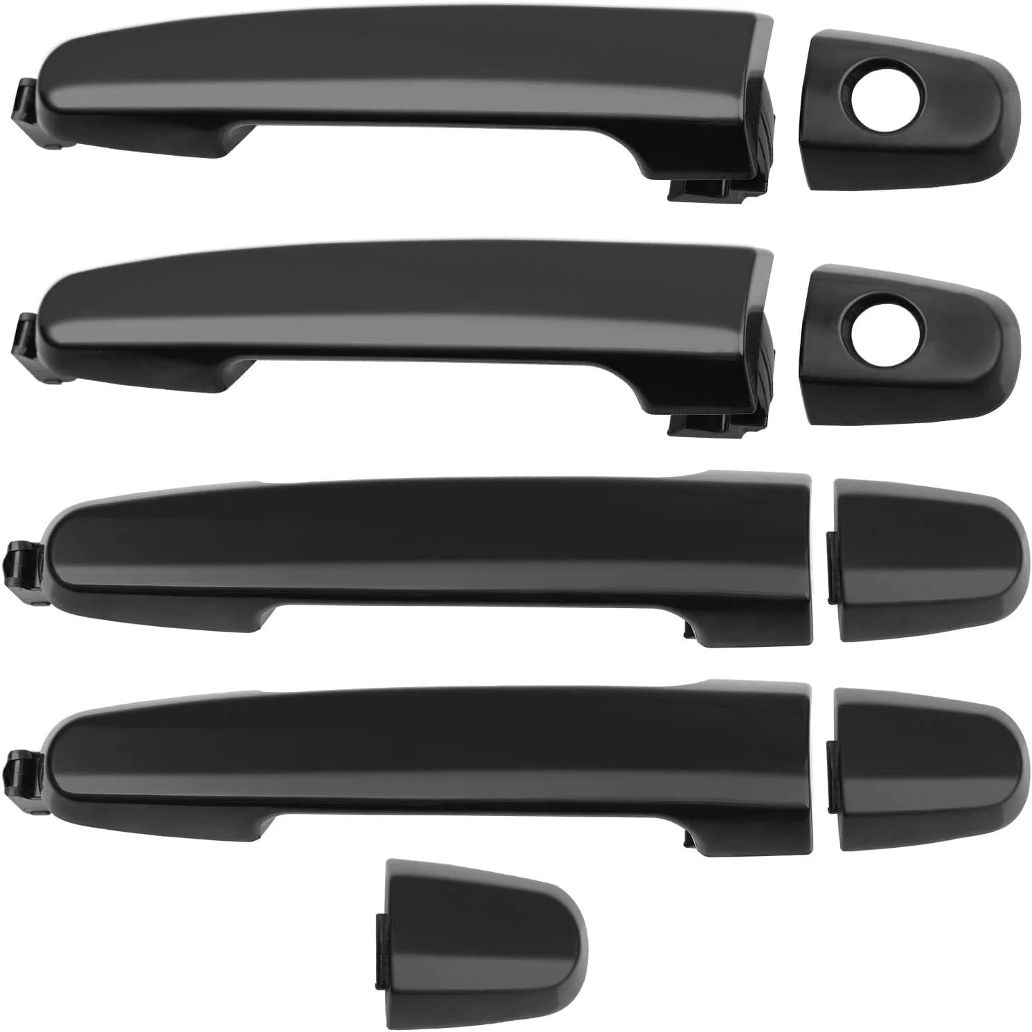 Exterior Door Handle 4Pcs Front Rear Driver & Passenger Side, Compatible with To