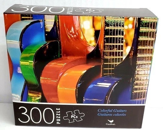 NEW 300 PC PUZZLE SET JIGSAW RAINBOW VEGGIES COLORFUL GUITARS ANTELOPE CANYON