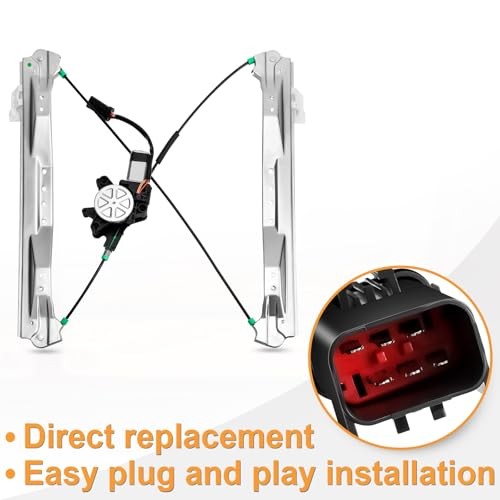 Front Driver Side Power Window Regulator with Motor Replacement for Dodge Grand