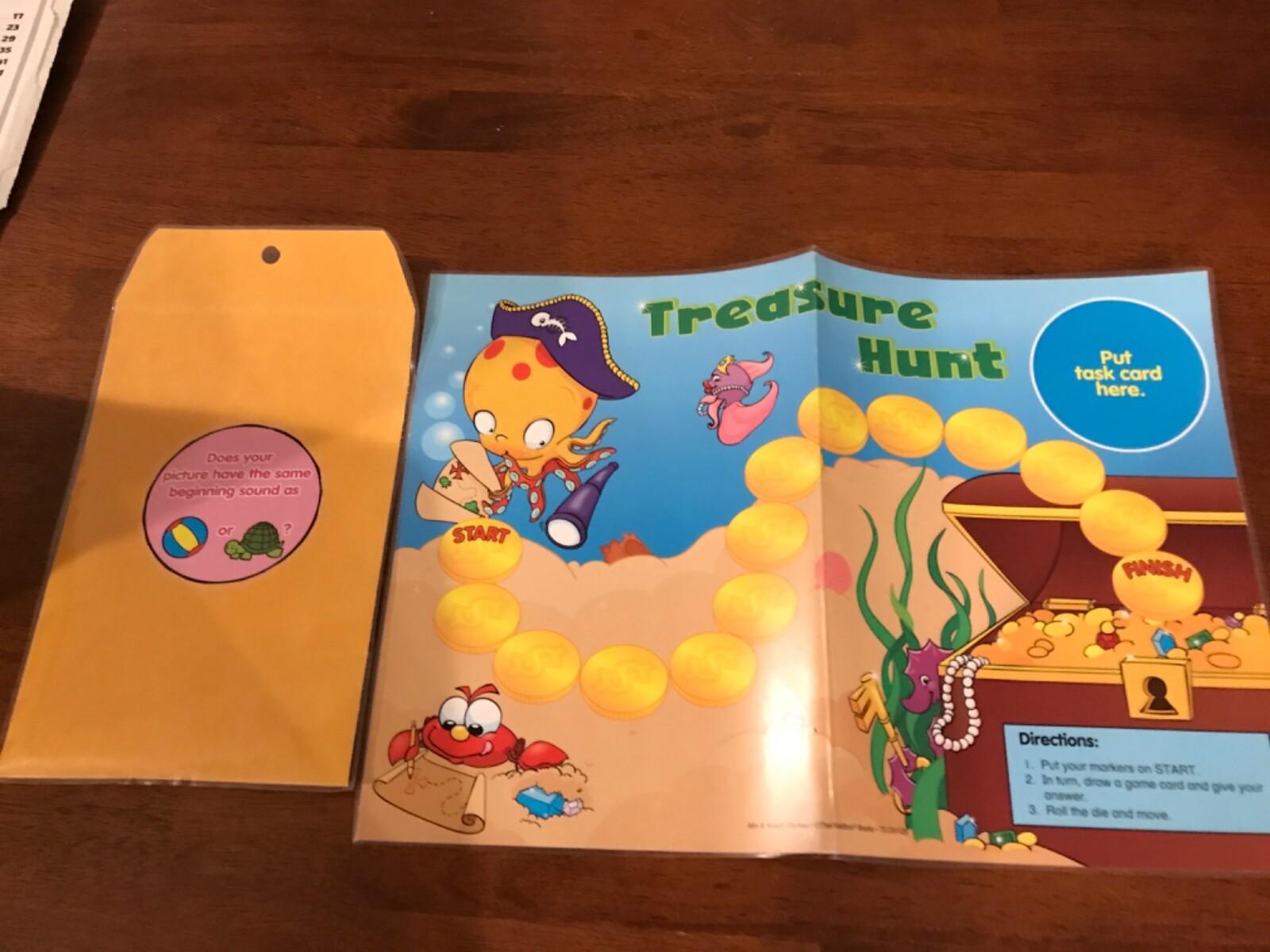 Treasure Hunt! Beginning Sounds mailbox teacher game resources prek