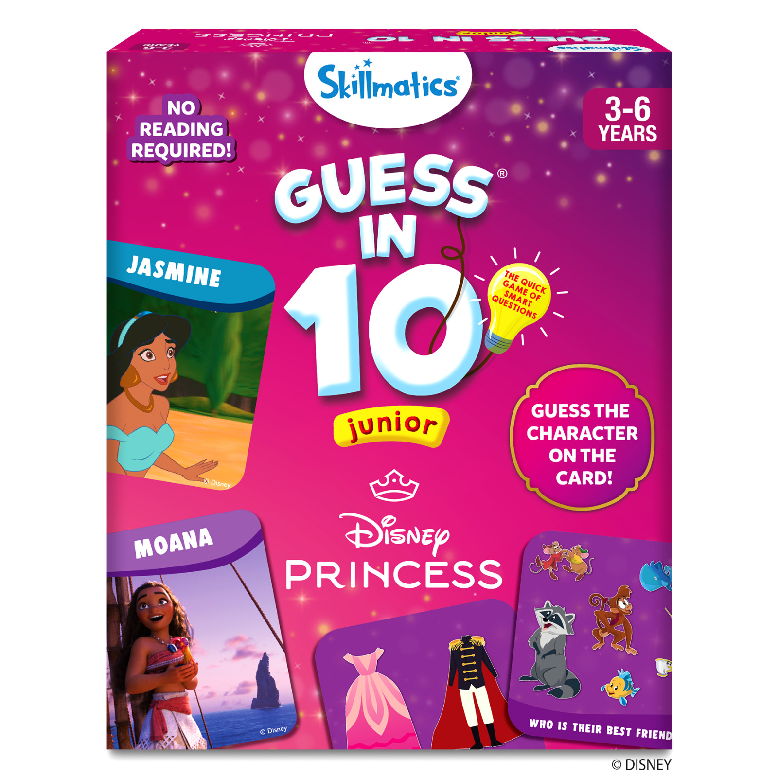 Skillmatics Card Game – Guess in 10 Junior Disney Princess for Kids Ages 3 to 6