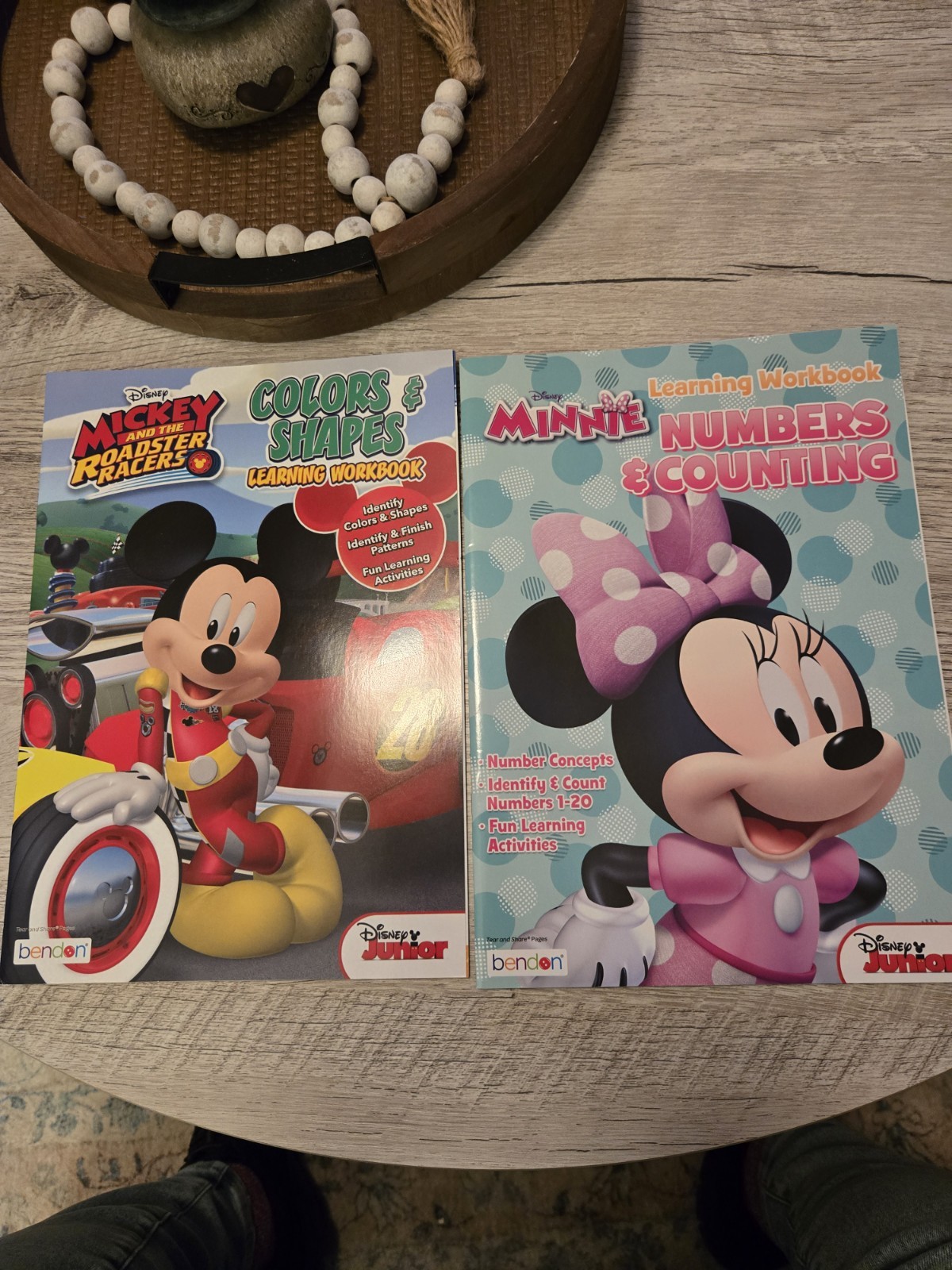 Disney Junior Mickey & Minnie Mouse Learning Workbooks – Set of 2, 32 pages each