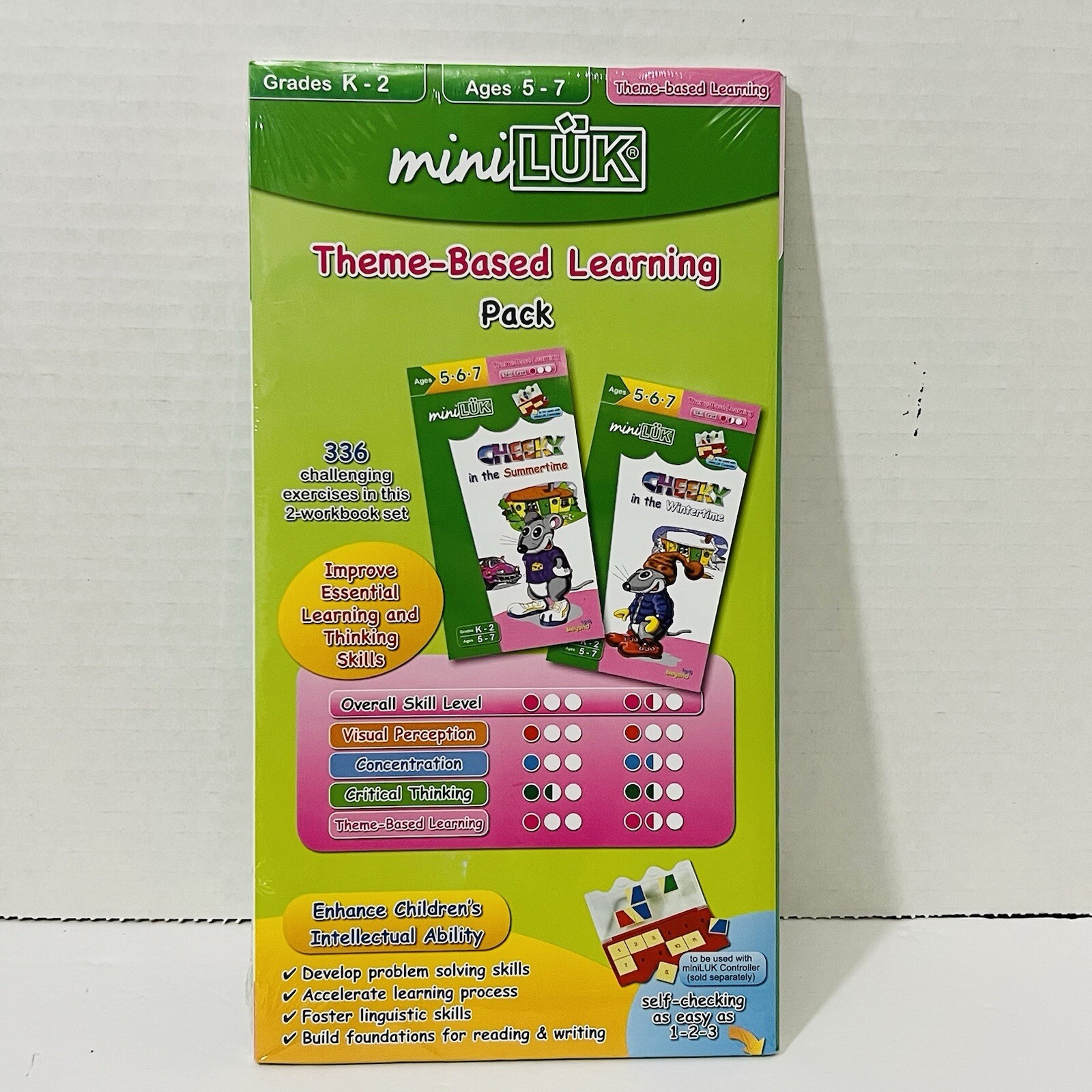miniLUK Workbook Set for K-2, Ages 5-7 the miniLUK Controller (not included)