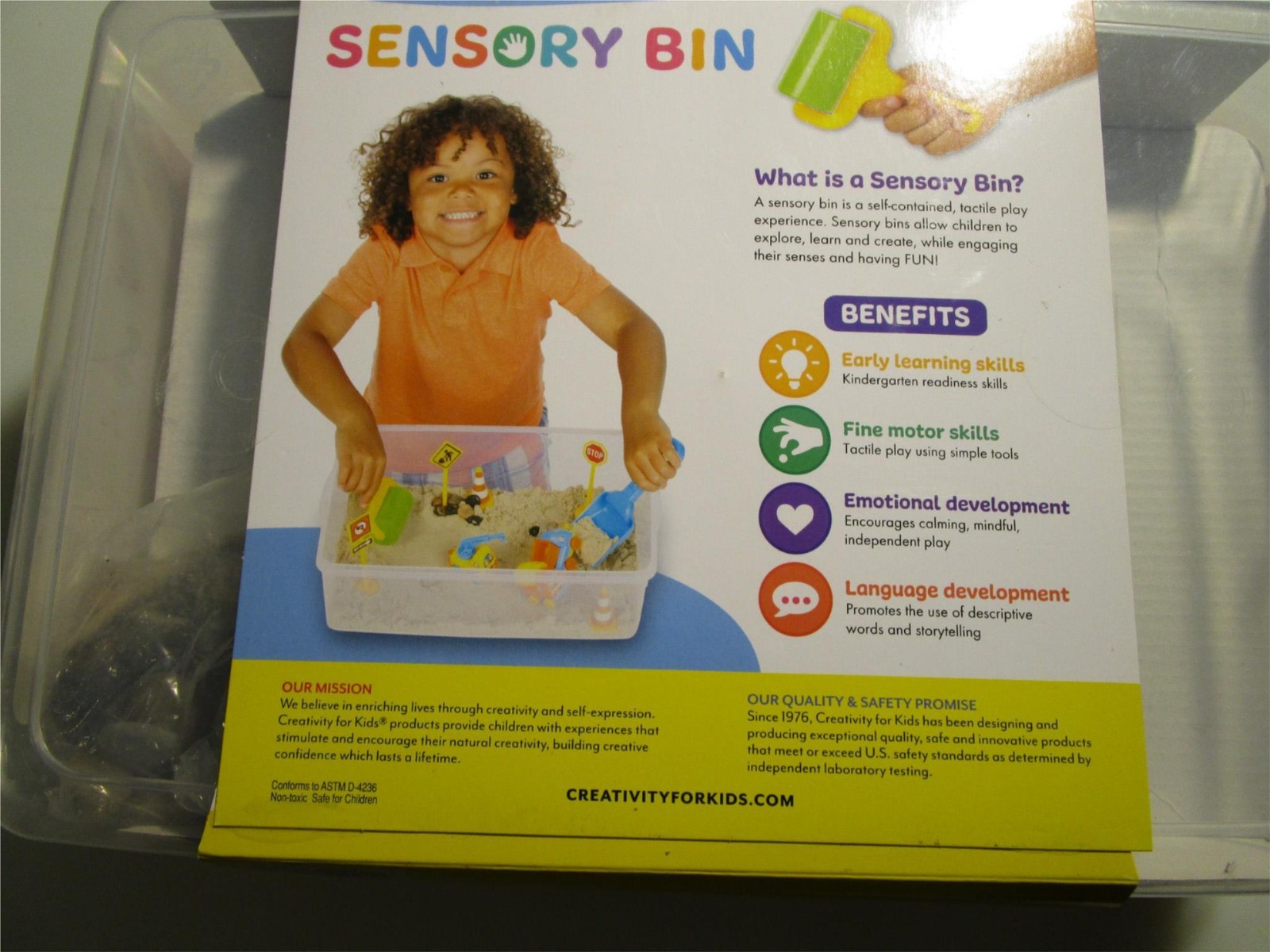Creativity for Kids Sensory Cube: Construction Zone Playset – Preschool. J13