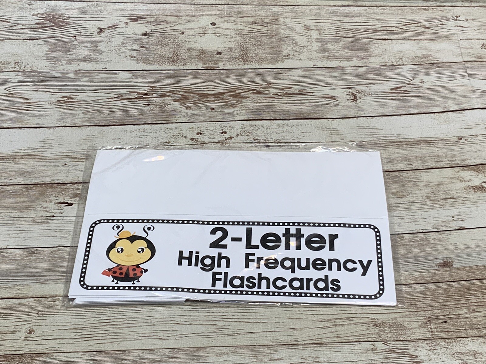 Lady Bug – Themed Learning Centers – Laminated – 2 Letter Words