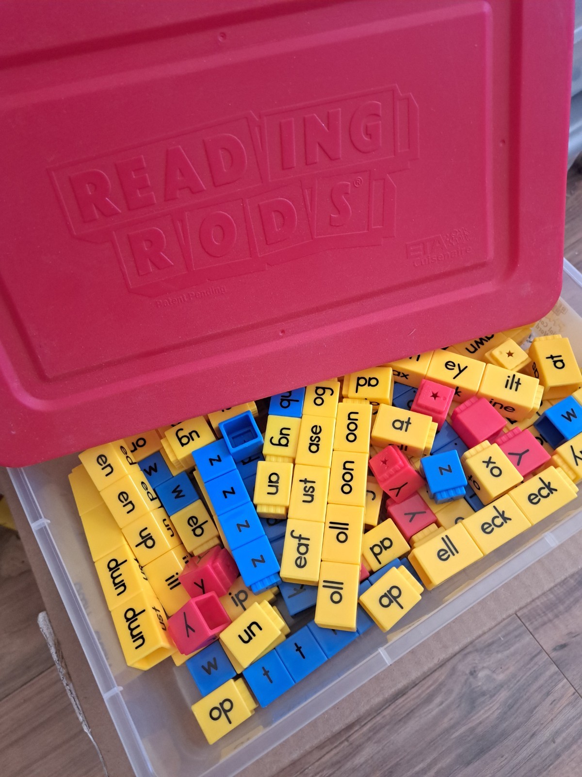 Reading rod’s educational spelling blocks Aprox. 140 Pieces.