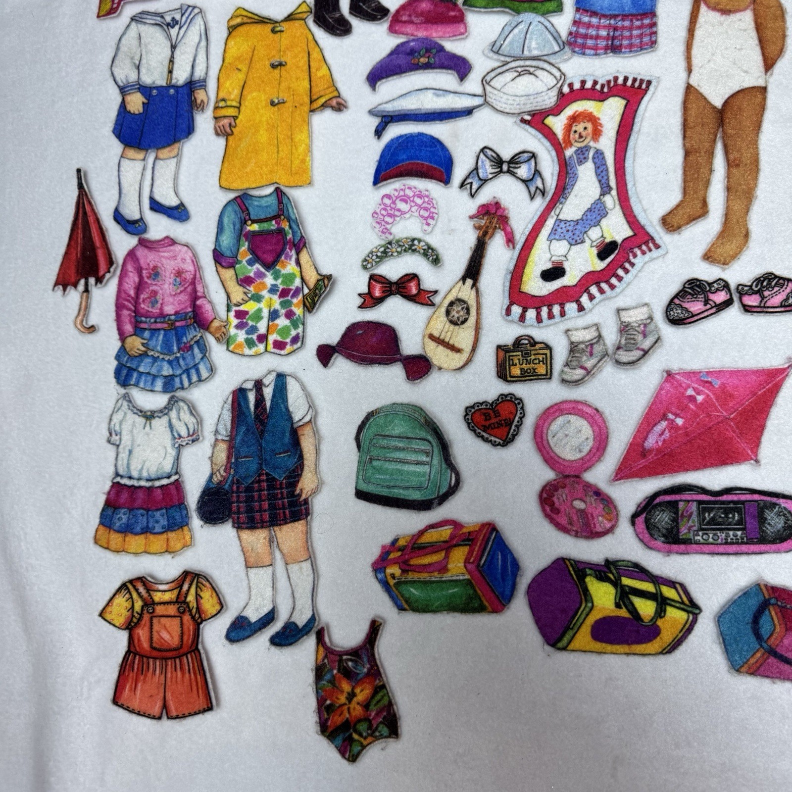 Vintage Felt Dress Up Felt Characters Flannel Graph Flannelgraph Dolls 80s