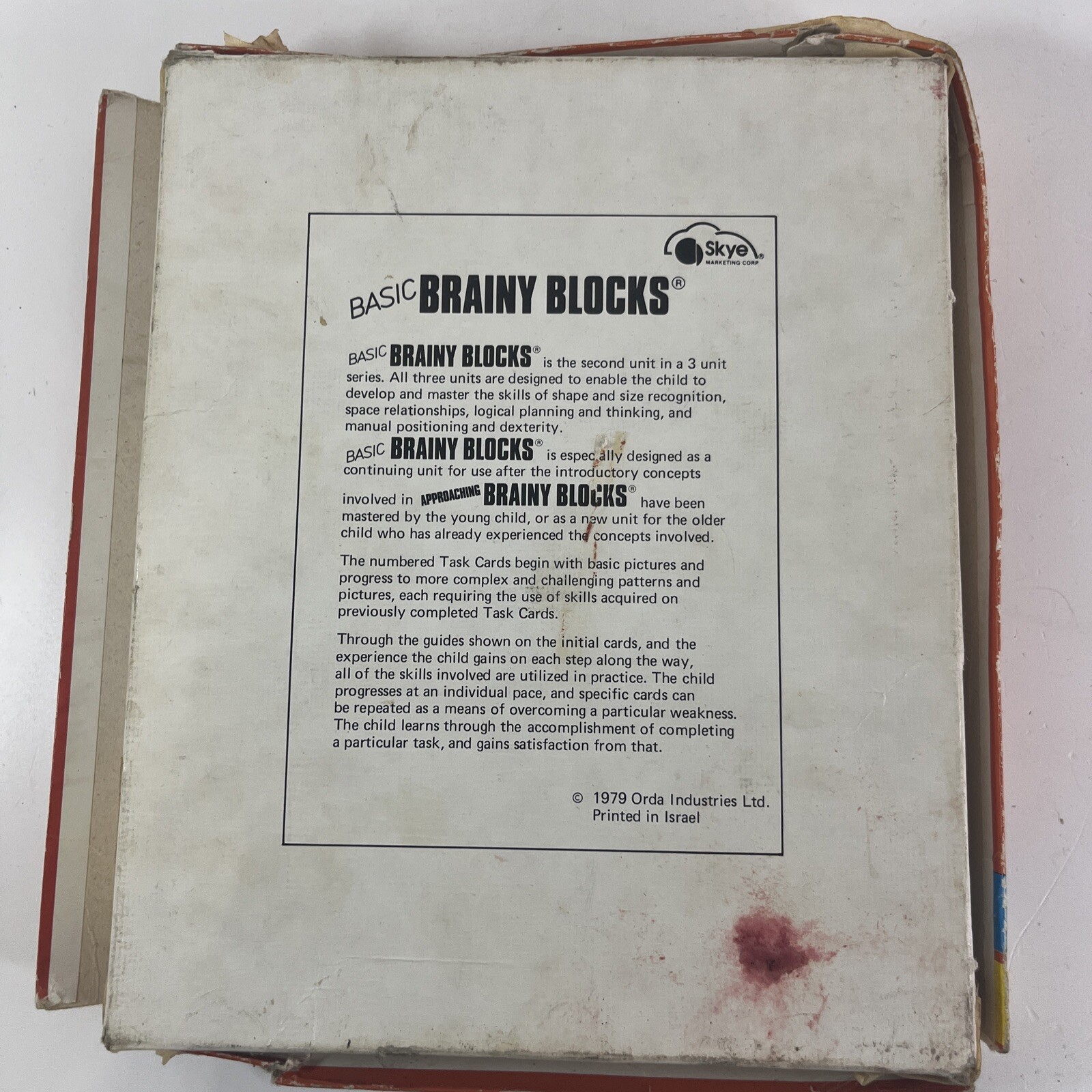 Vintage Brainy Blocks – Basic set – incomplete Orda 1977 Geometric Shape Game