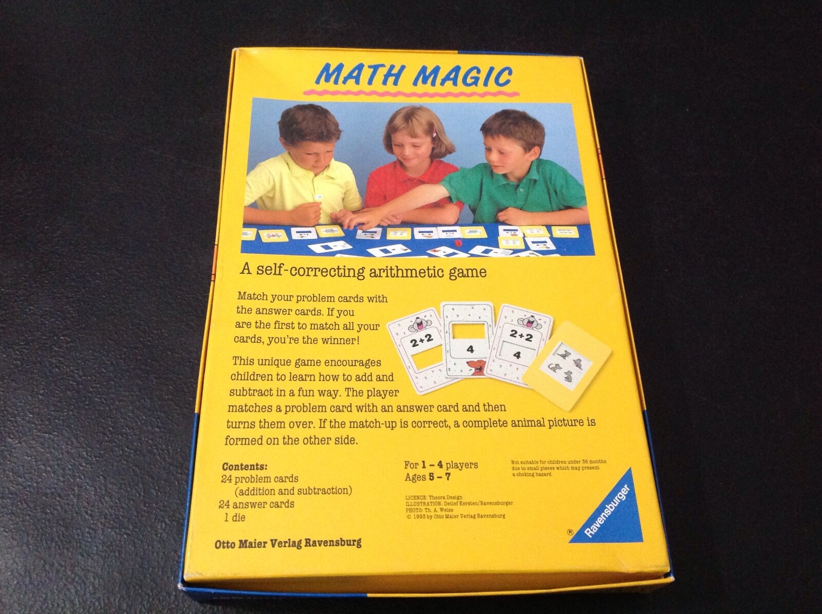 Ravensburger Math Magic Game (Complete) 1993 Ages 5-7 (Adding/Subtracting