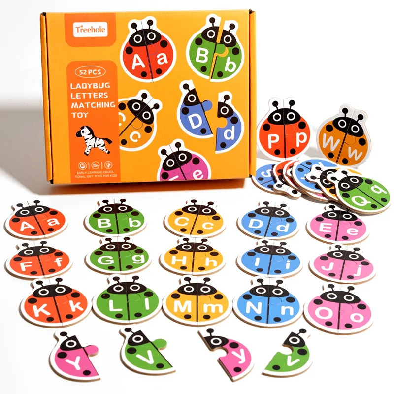 Letter Cognition Word Spelling Matching Card Letters Cartoon Education Teaching