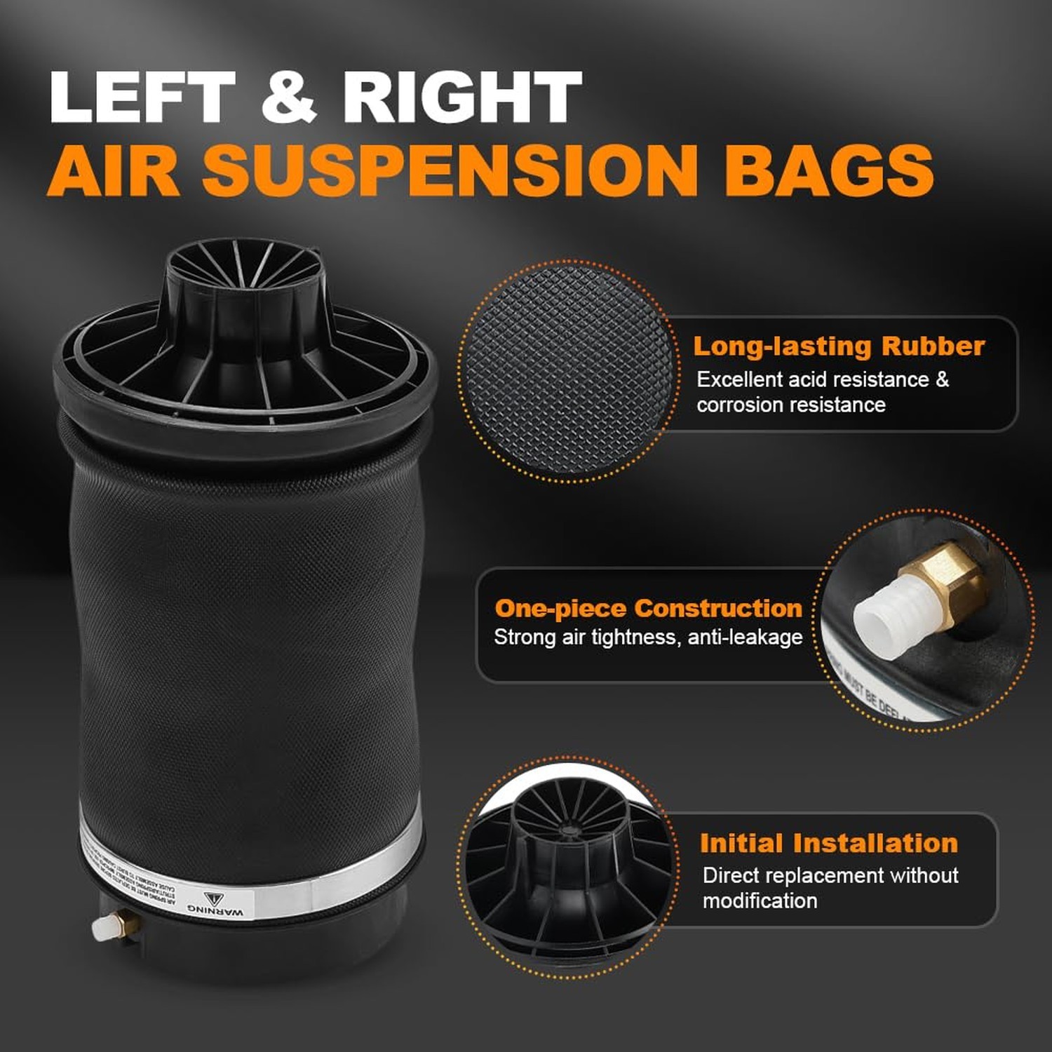 Rear Air Spring Suspension Bags Absorber Replacment for Mercedes Benz 2005-20…