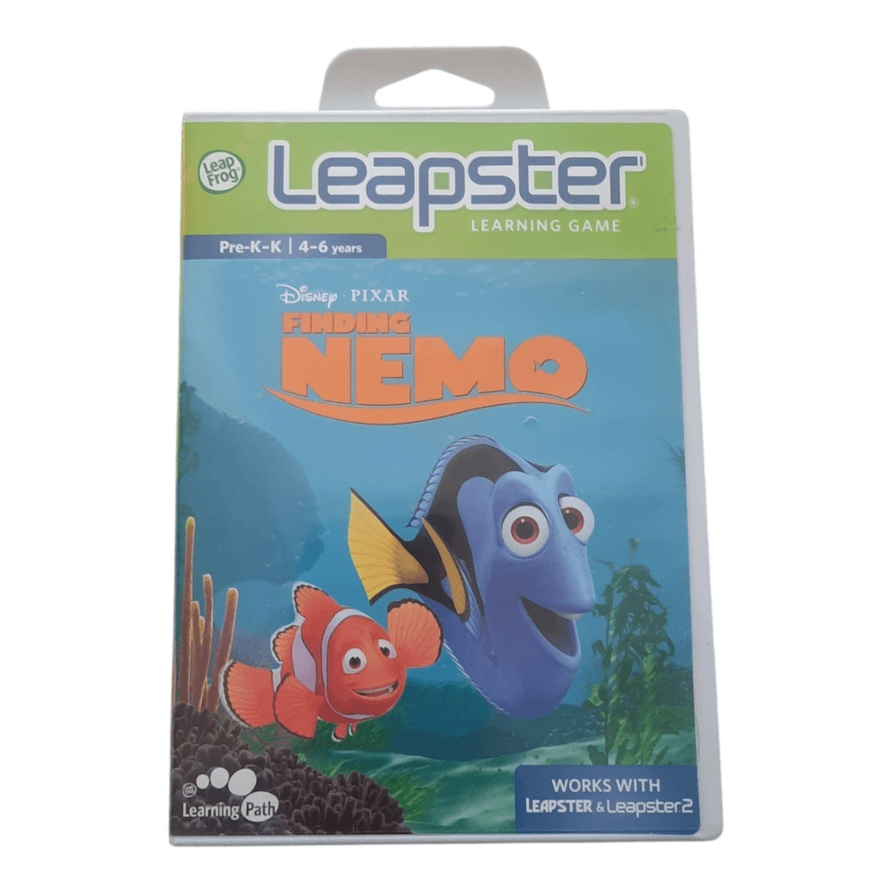 LeapFrog Leapster Disney Pixar FINDING NEMO Learning Game 4-6 years Pre-K-K