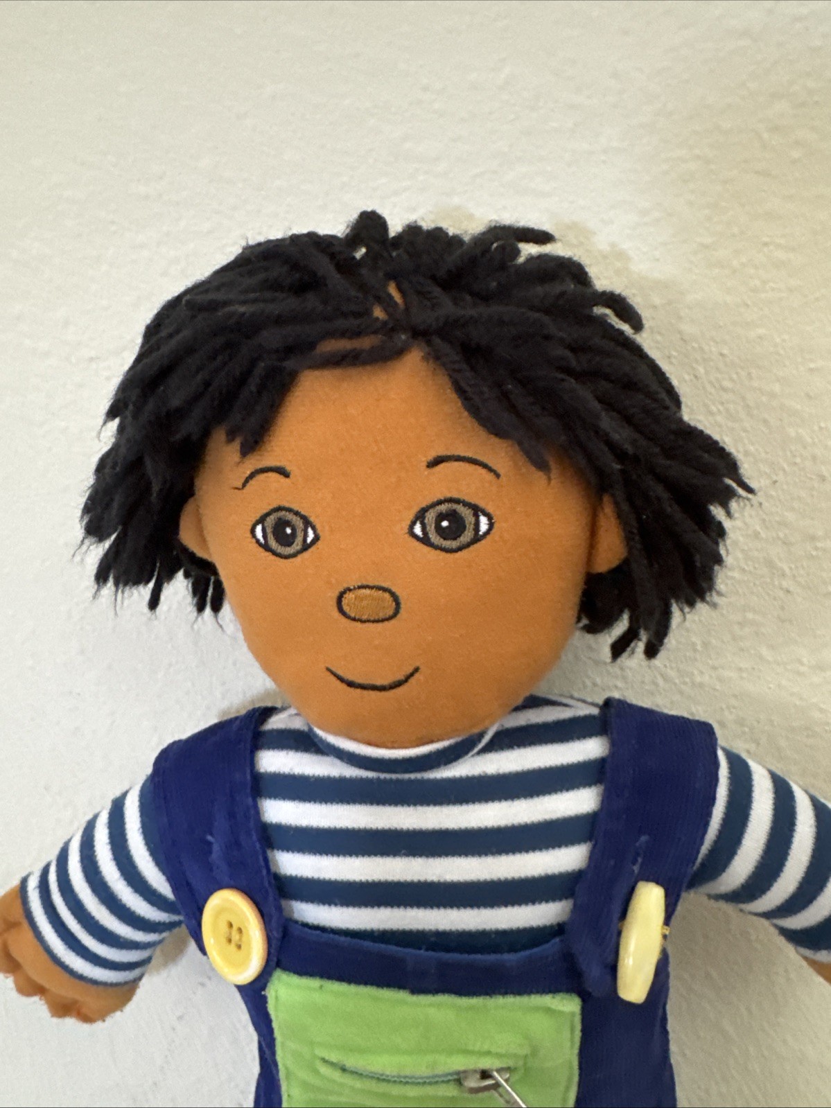 Excellerations Boy Doll 18” Rag Doll Stuffed & Clothed for Learning To Dress