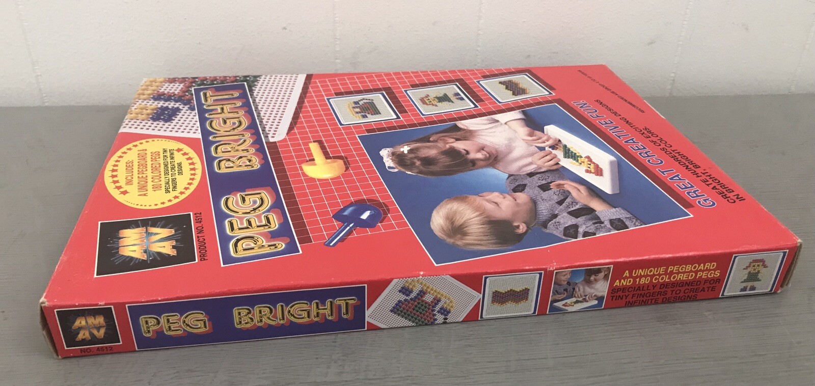 PEG BRIGHT 1988 AMAV #4512 VINTAGE NIB KIDS Great Creative Fun Ages 4-10 Years