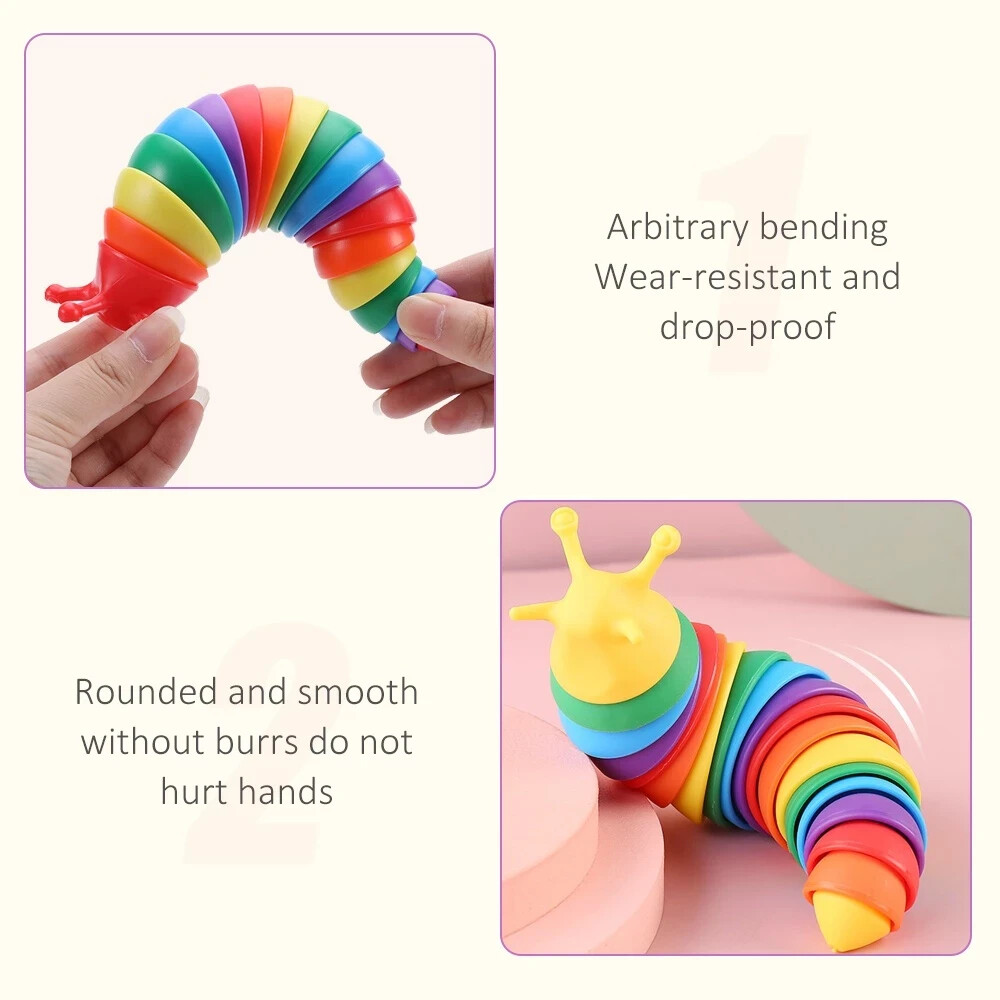 3D Insect Toy Caterpillar Toy Interesting Sensor Happy Decompression Baby