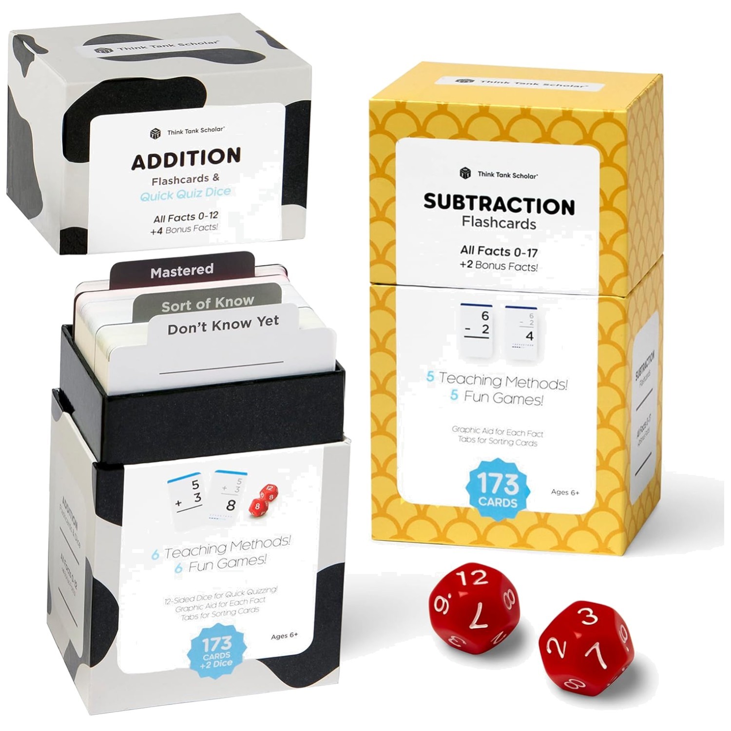 Color Coded Addition Subtraction Flashcards Bundle