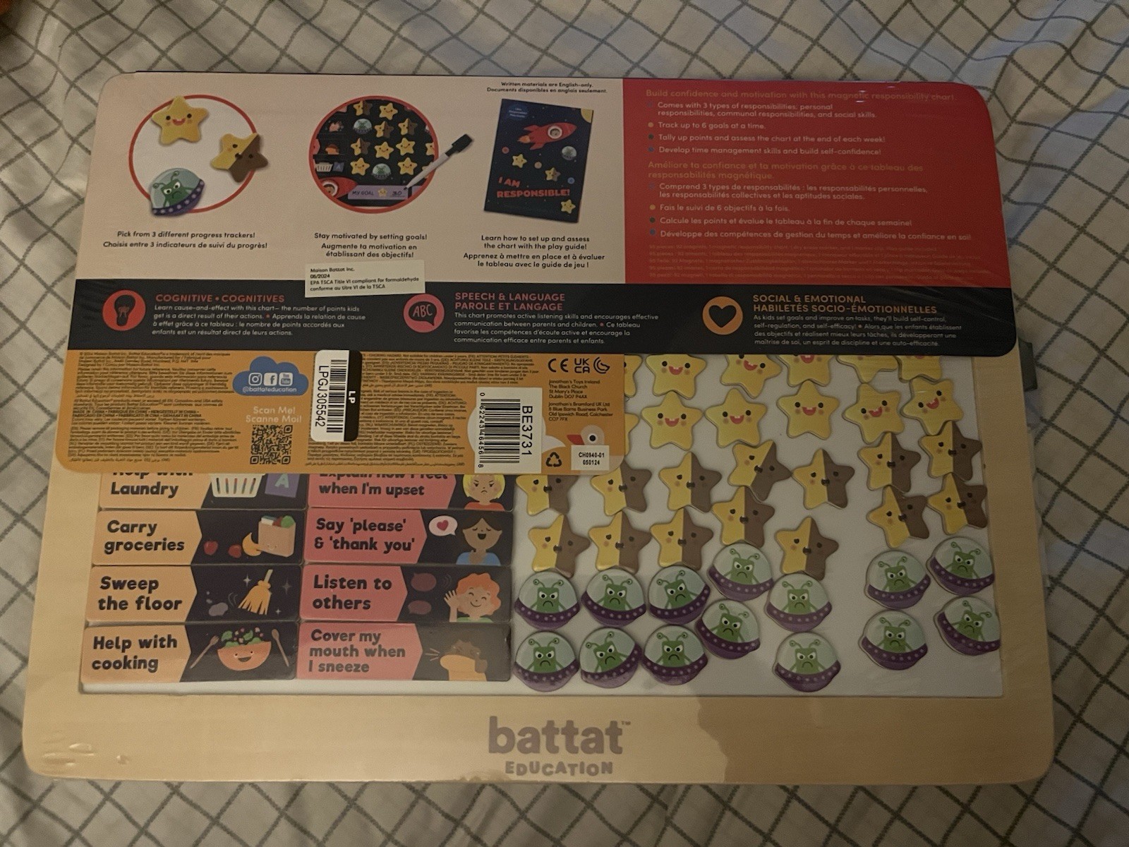 Chore Chart Responsibility Chart Battet Education Magnetic