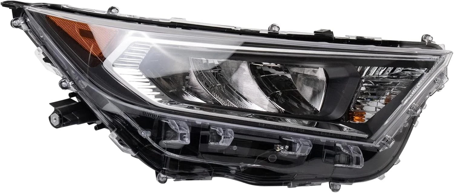 TRQ Right Headlight Assembly Compatible with 2019-2021 Toyota RAV4