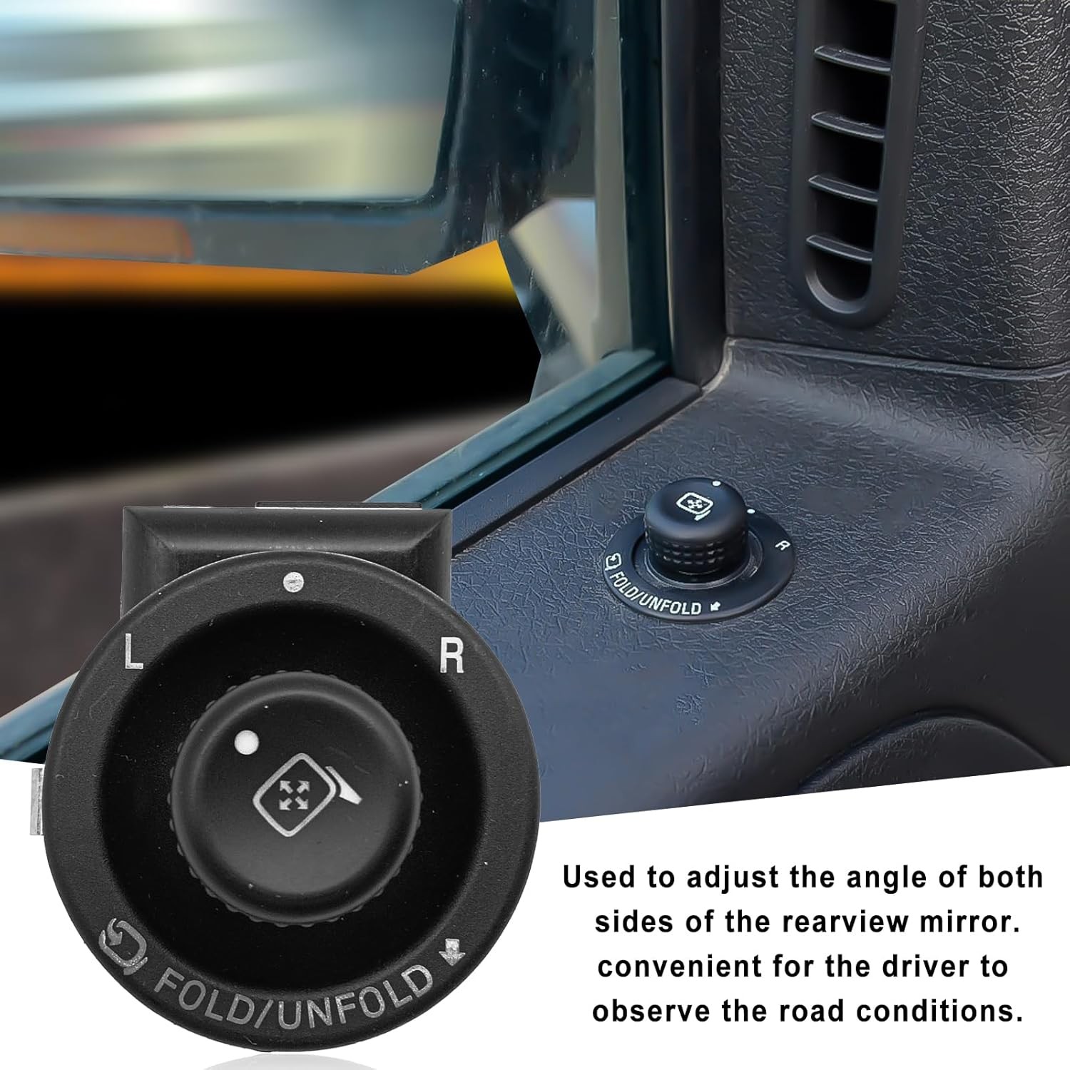 Front Driver Side Power Mirror Control Switch Compatible 05-14 Ford F150,08-16 F