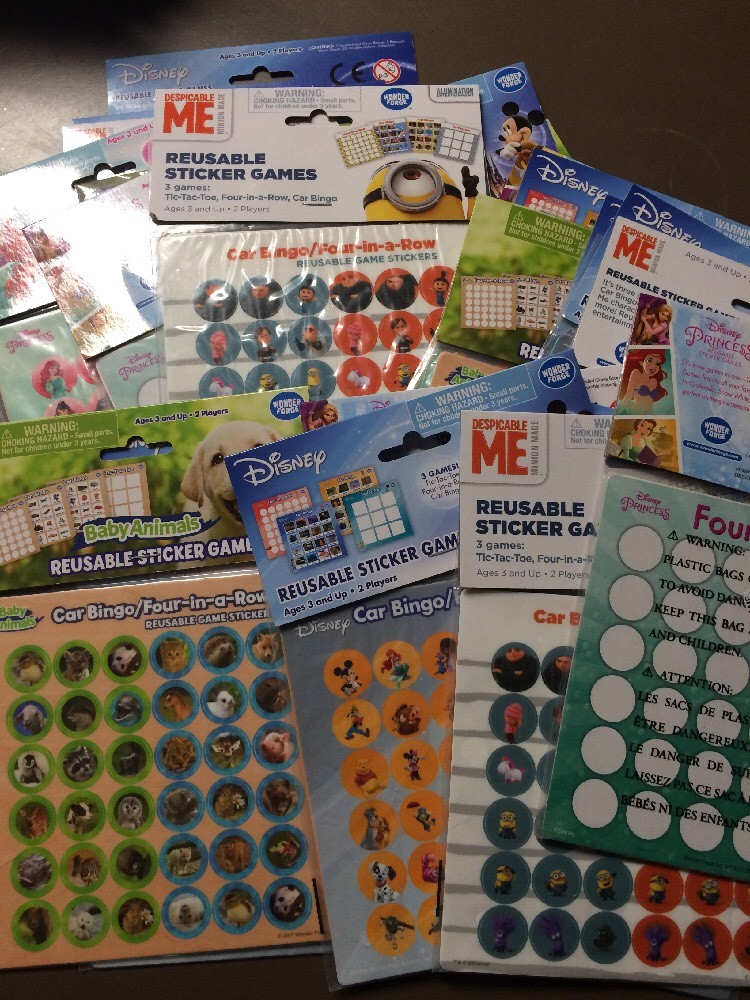 Kids 3+ Reusable Sticker Games Mixed Disney Princess Despicable Me Etc Lot Of 23