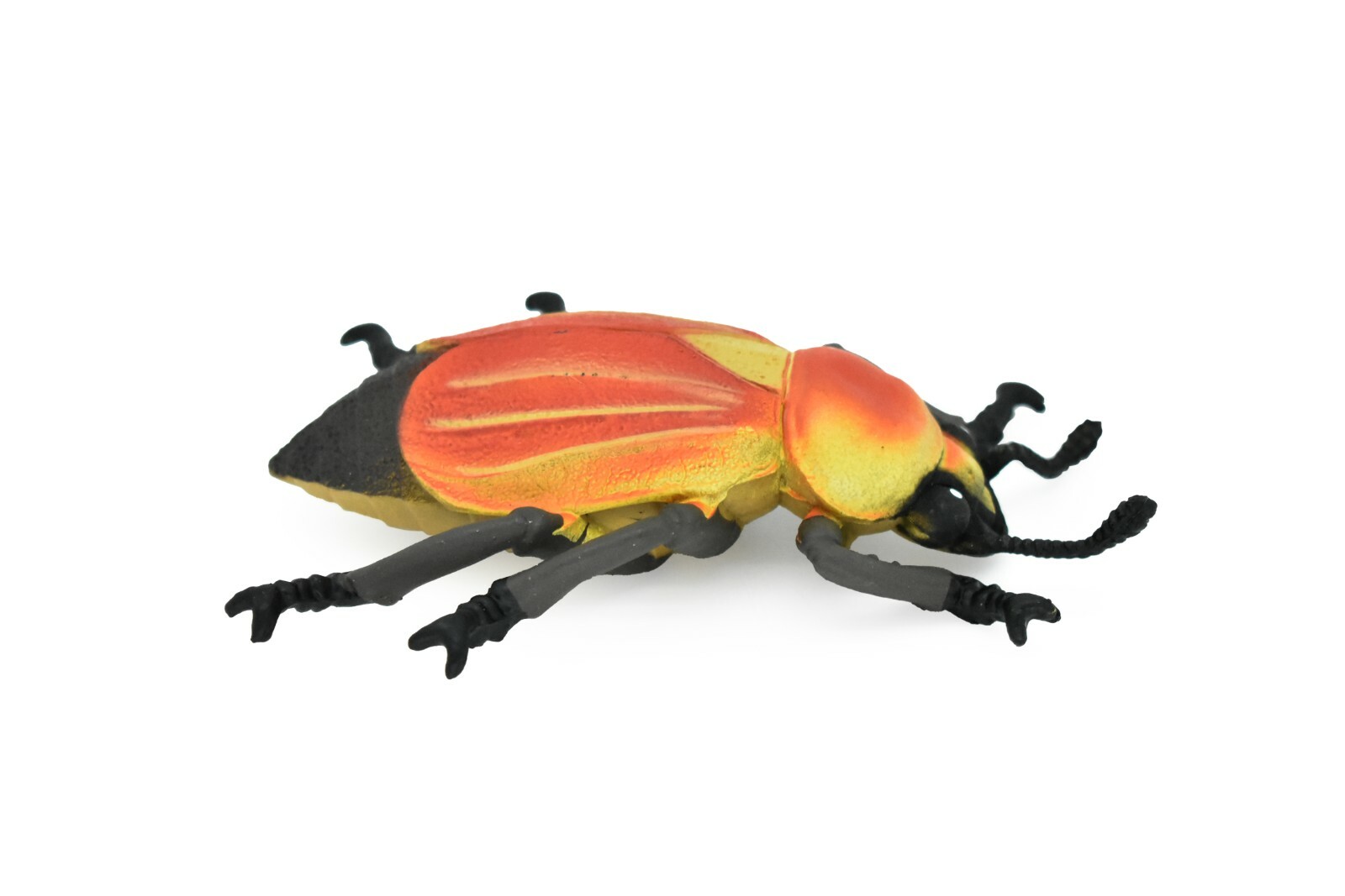 Beetle, June Bug, Red and Yellow, Very Nice Rubber Replica 5″ – F2067 B133