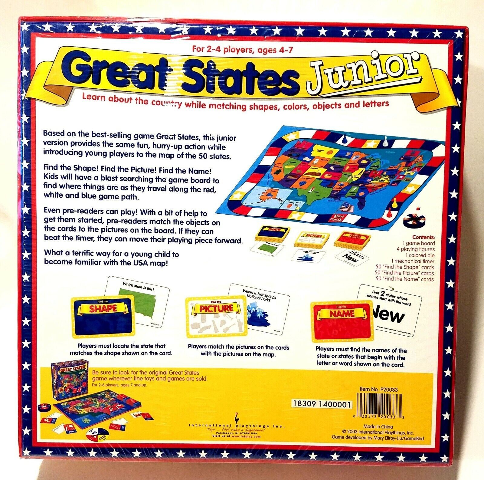 Great States Junior [Learn about USA w/ Shapes, Colors, Objects, Letters]
