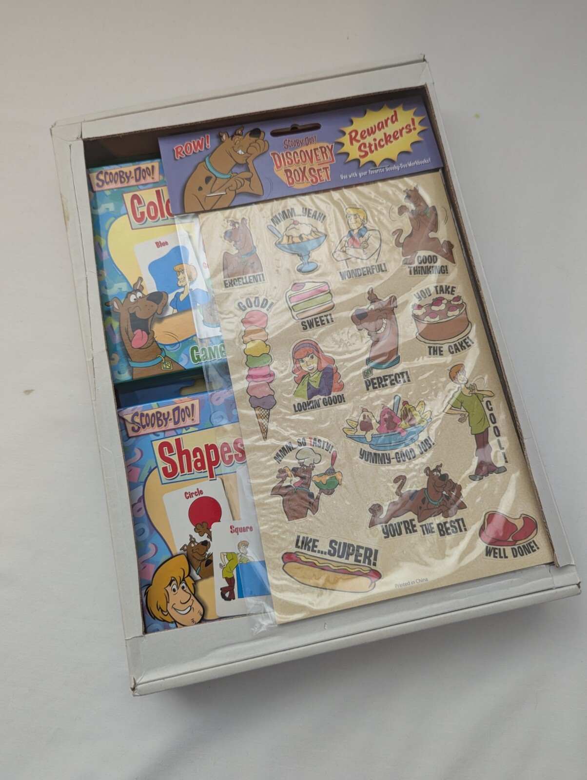 Scooby-Doo Discovery Box: Books, Card Games, Stickers ~Learning Educational 2007