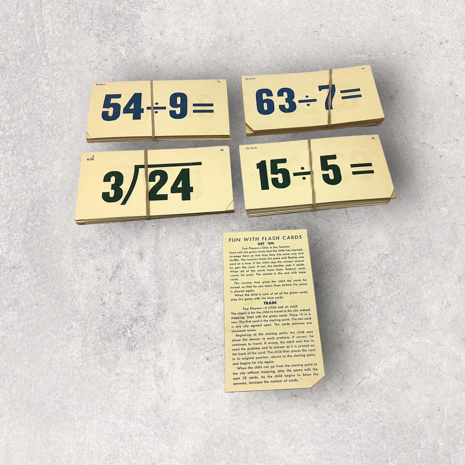 1959 WHITMAN PUBLISHING HELP YOURSELF FLASH CARDS DIVISION