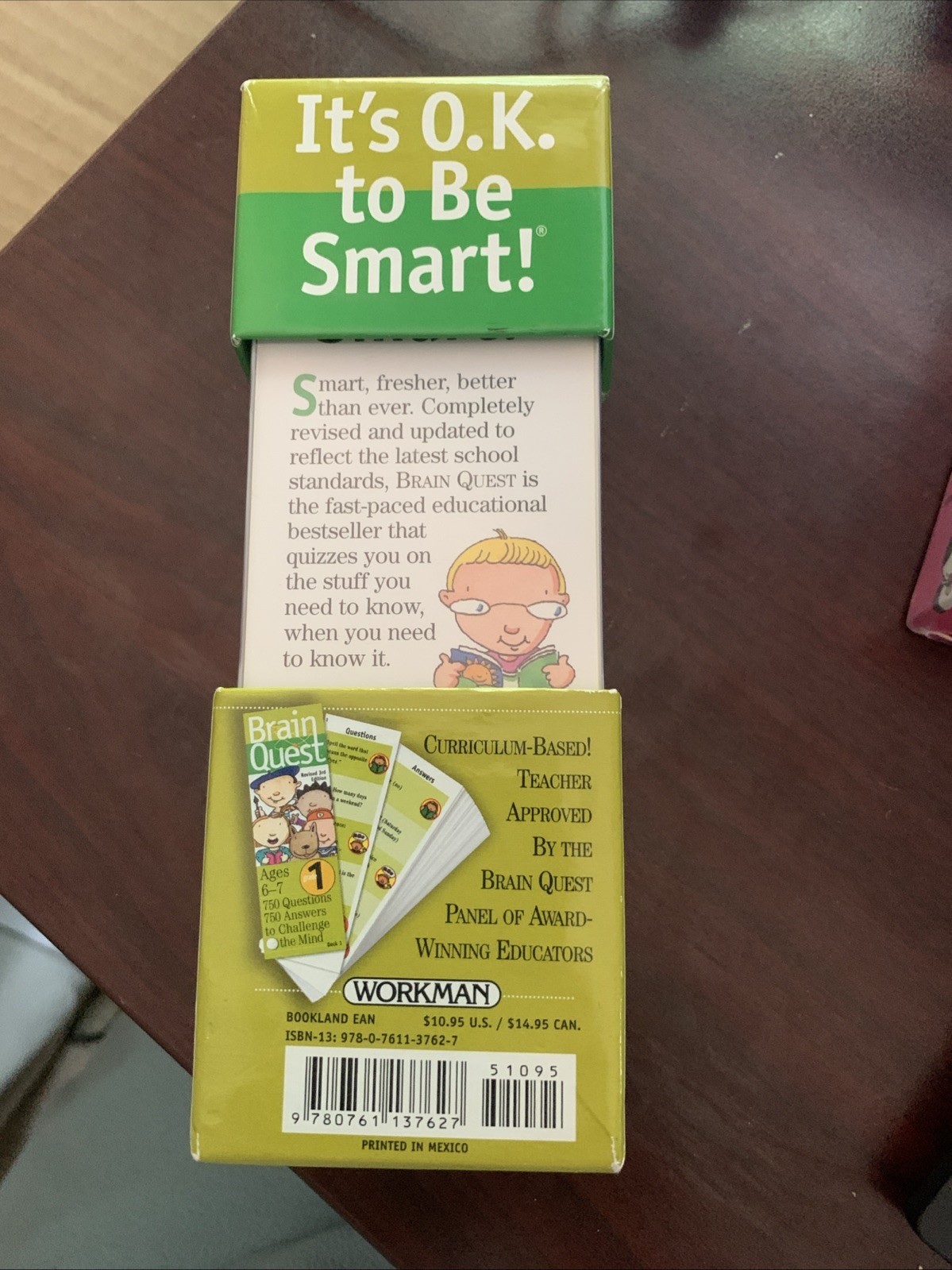 Brain Quest 750 Q & A Cards 1st Grade Ages 6-7 Educational Learning