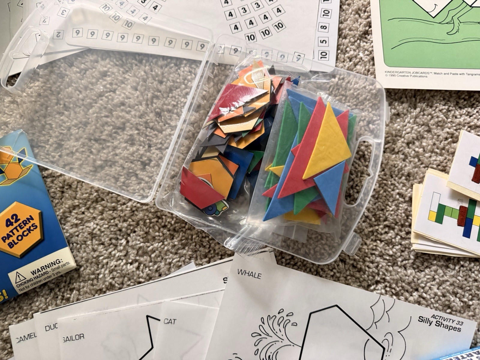 Educational Pattern Blocks /Tangrams & Logic Games Bundle – OT