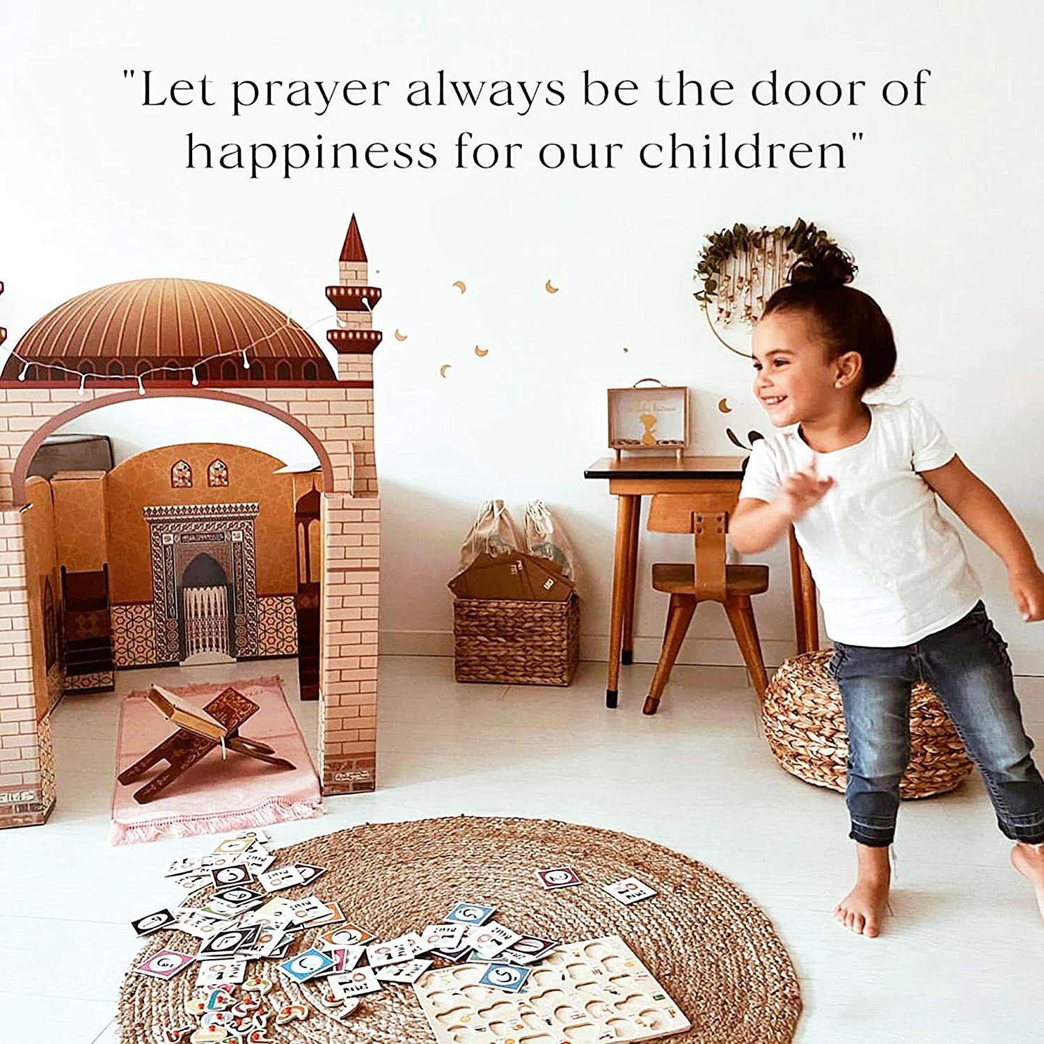 Playhouse Masjid Mosque Muslim Kids Ramadan Gift Toy Islam Quran Praying Salah