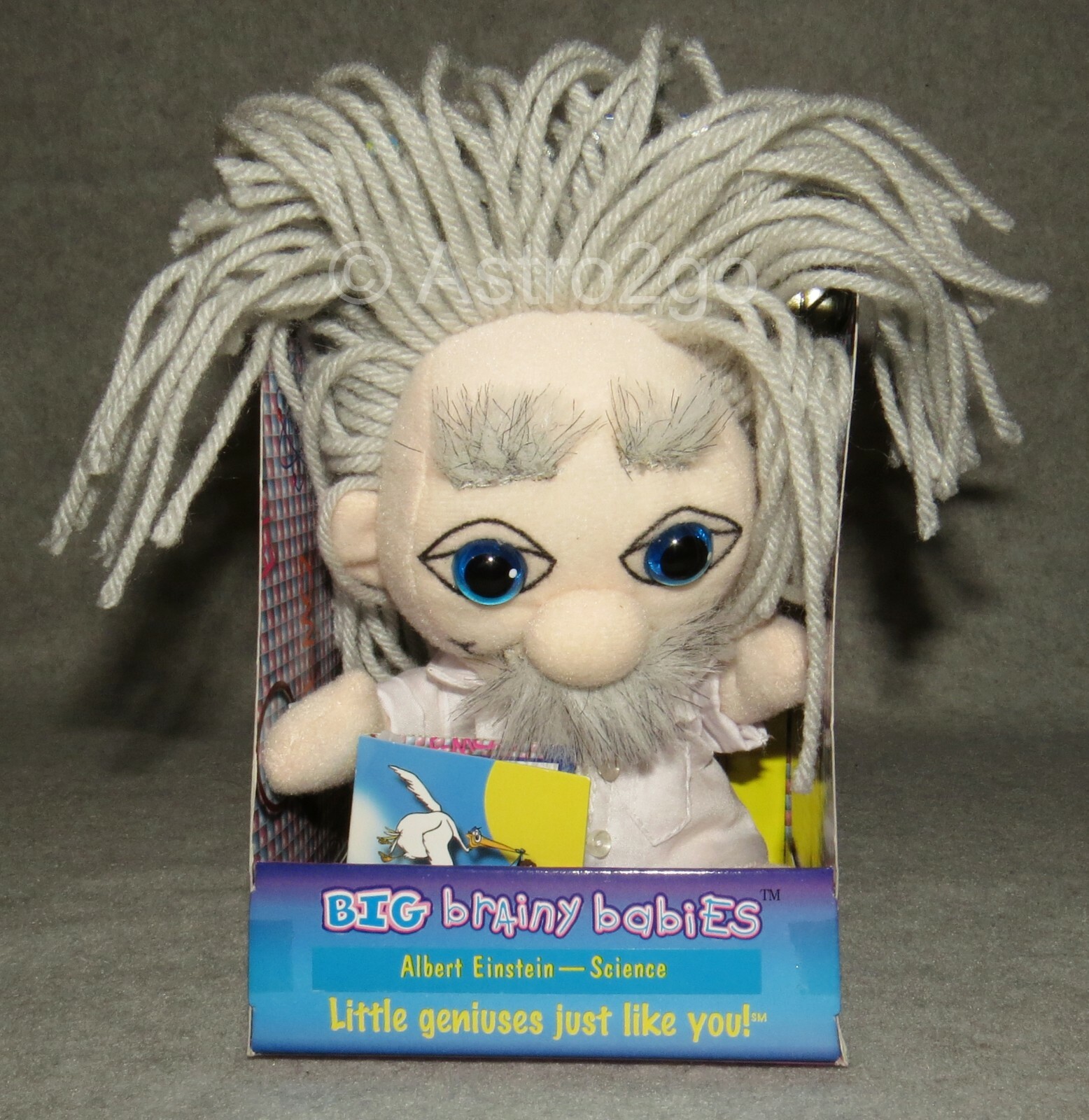 BIG BRAINY BABIES-ALBERT EINSTEIN-Stuffed Plush Little Genius Dolls Science NEW!