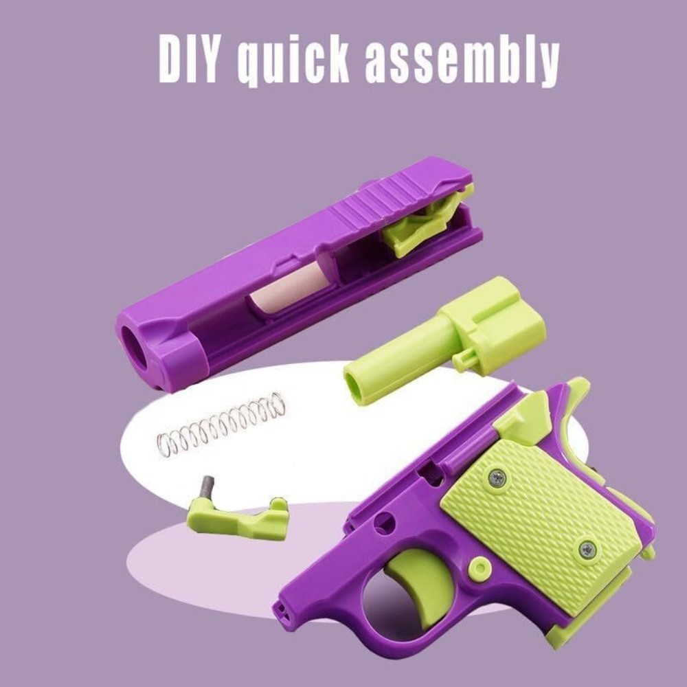 3D Printing Fidget Toy Gun Sensory Toy Anxiety Relief Toy Gravity Gun Adult Gift