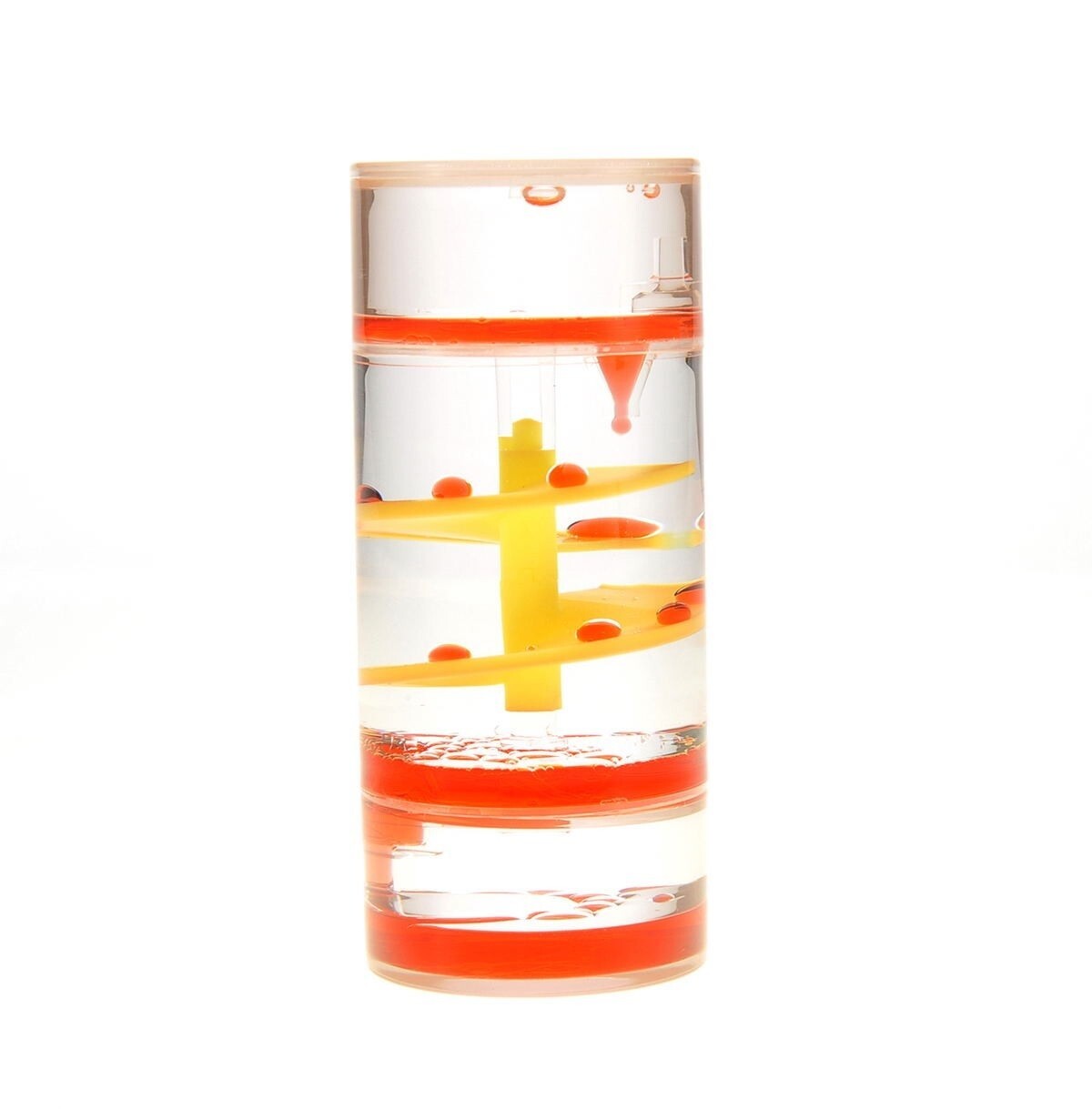 Liquid Motion Bubbler Spiral Cylinder Red