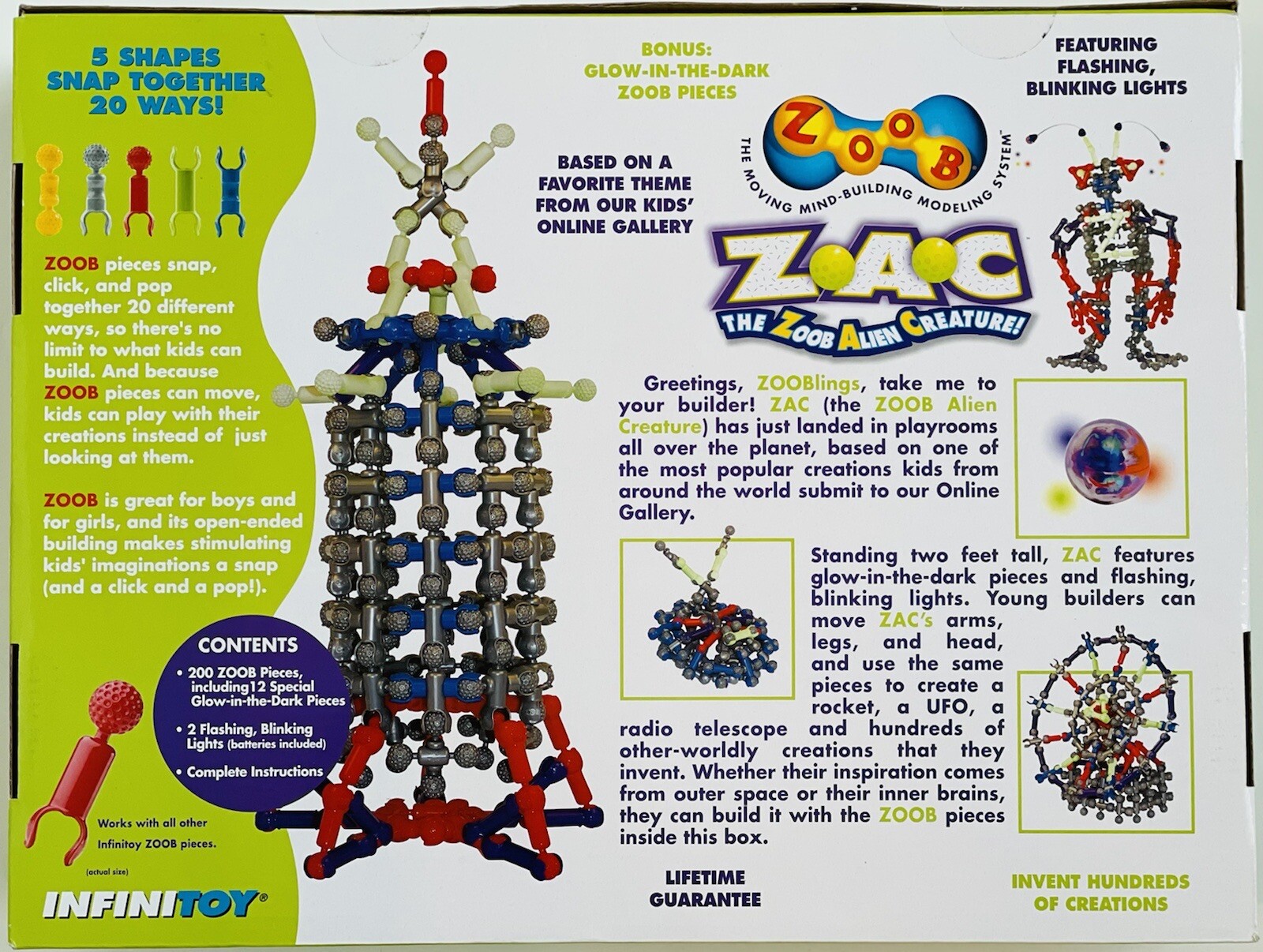 Infinitoy ZOOB Z.A.C. (The Zoob Alien Creature!) NEW