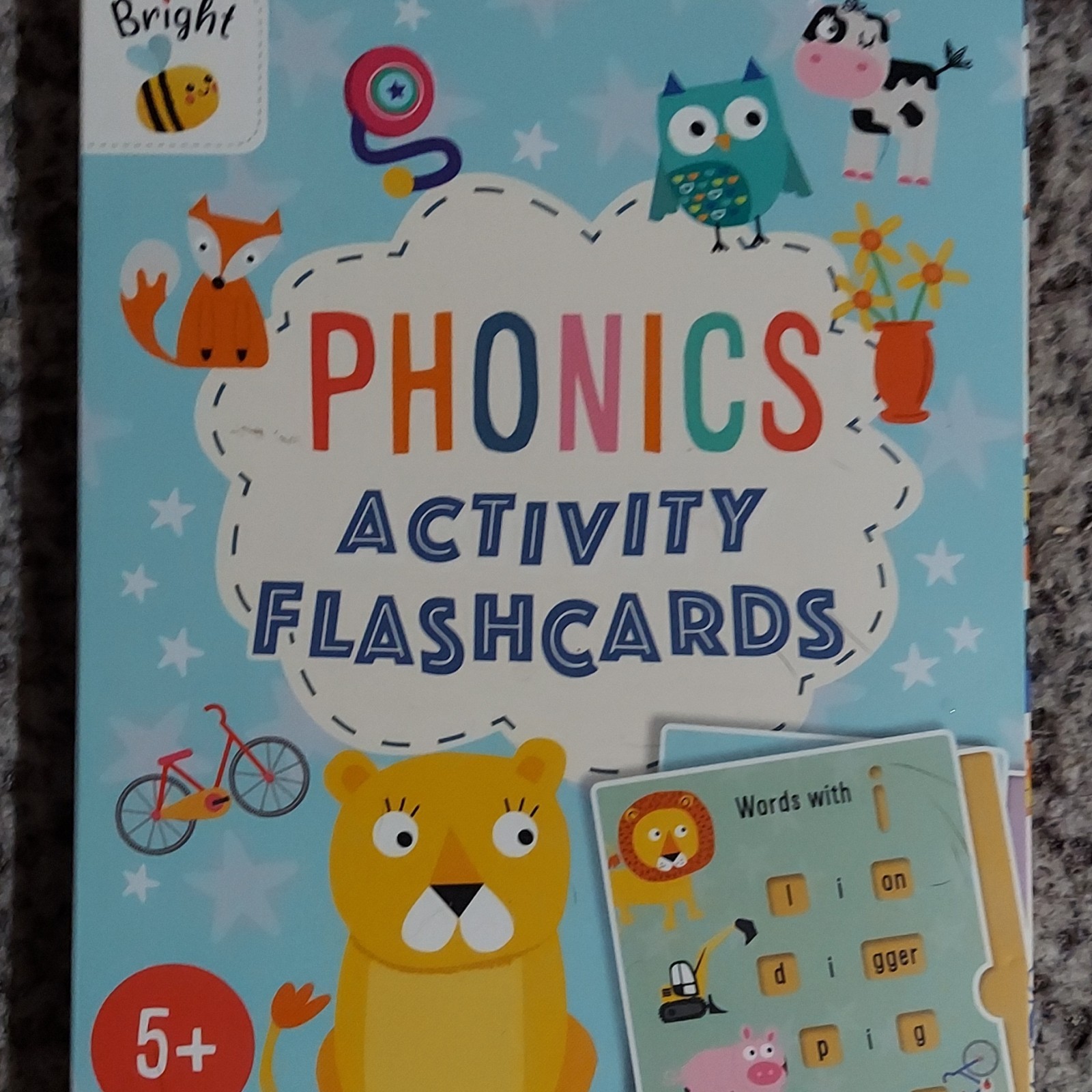 Autumn Publishing Phonics Activity Flashcards Pull Tab, Double-Sided, Ages 5+