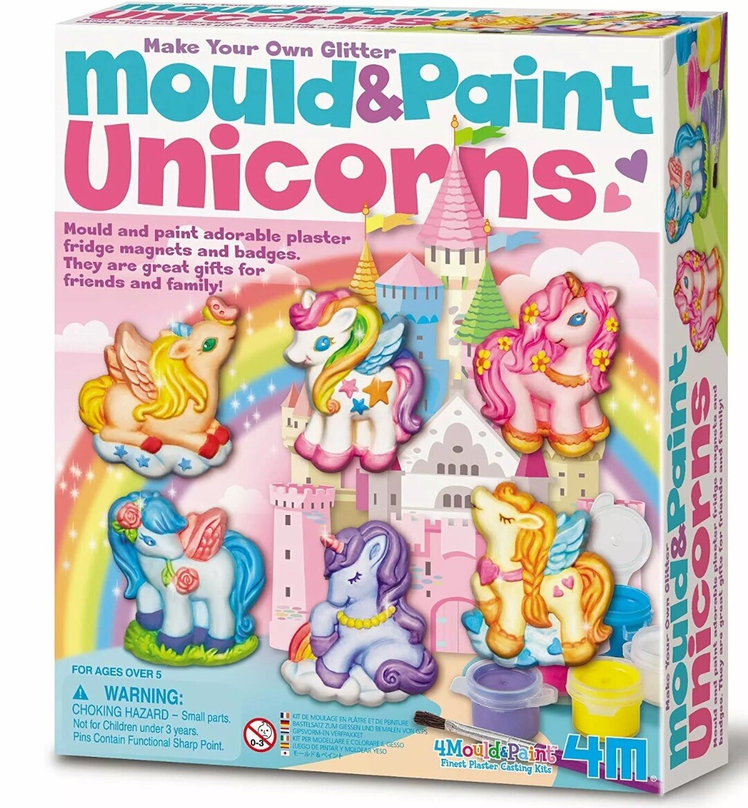 New Mould And Paint Unicorn Art Activity. Fun For Ages 5+. Great Christmas Gift.