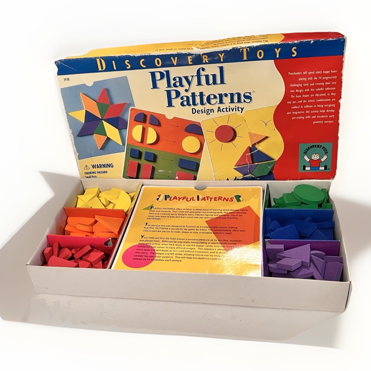 Discovery Toys Playful Pattern 2930 Foam Puzzle Math Educational Kids 1996 B-5
