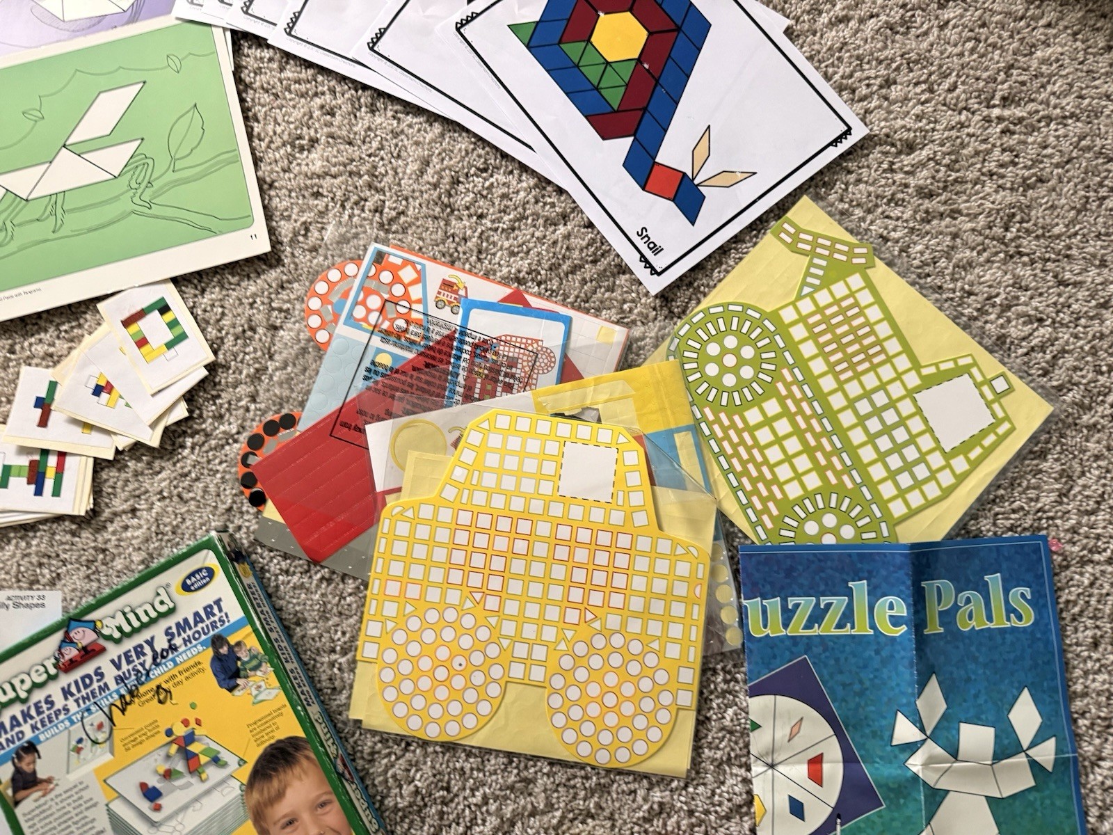 Educational Pattern Blocks /Tangrams & Logic Games Bundle – OT