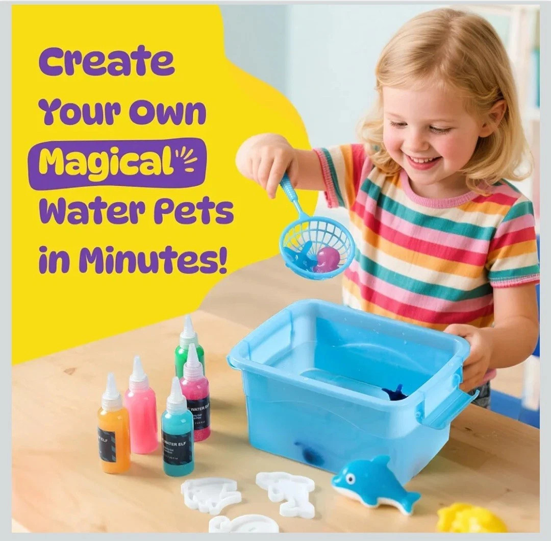 Magic Water Elf Create Your Own Magical Water Pets Kit 10 Colors 23 PCS STEM Toy