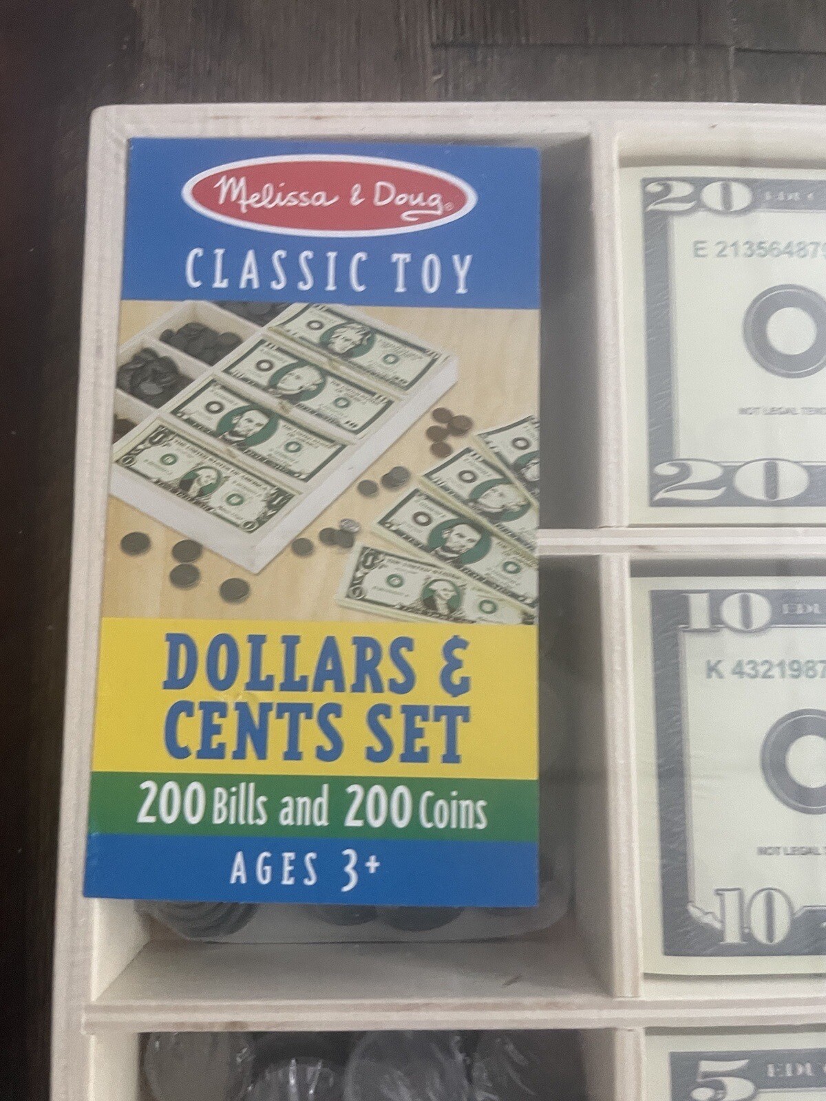 *NEW / SEALED* Melissa & Doug DOLLARS & CENTS Play Money Set 400 pcs