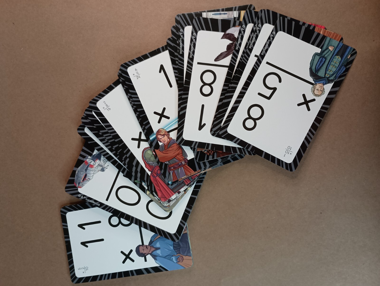 Disney Learning Star Wars Flash Cards Multiplication Homeschool Math Practice