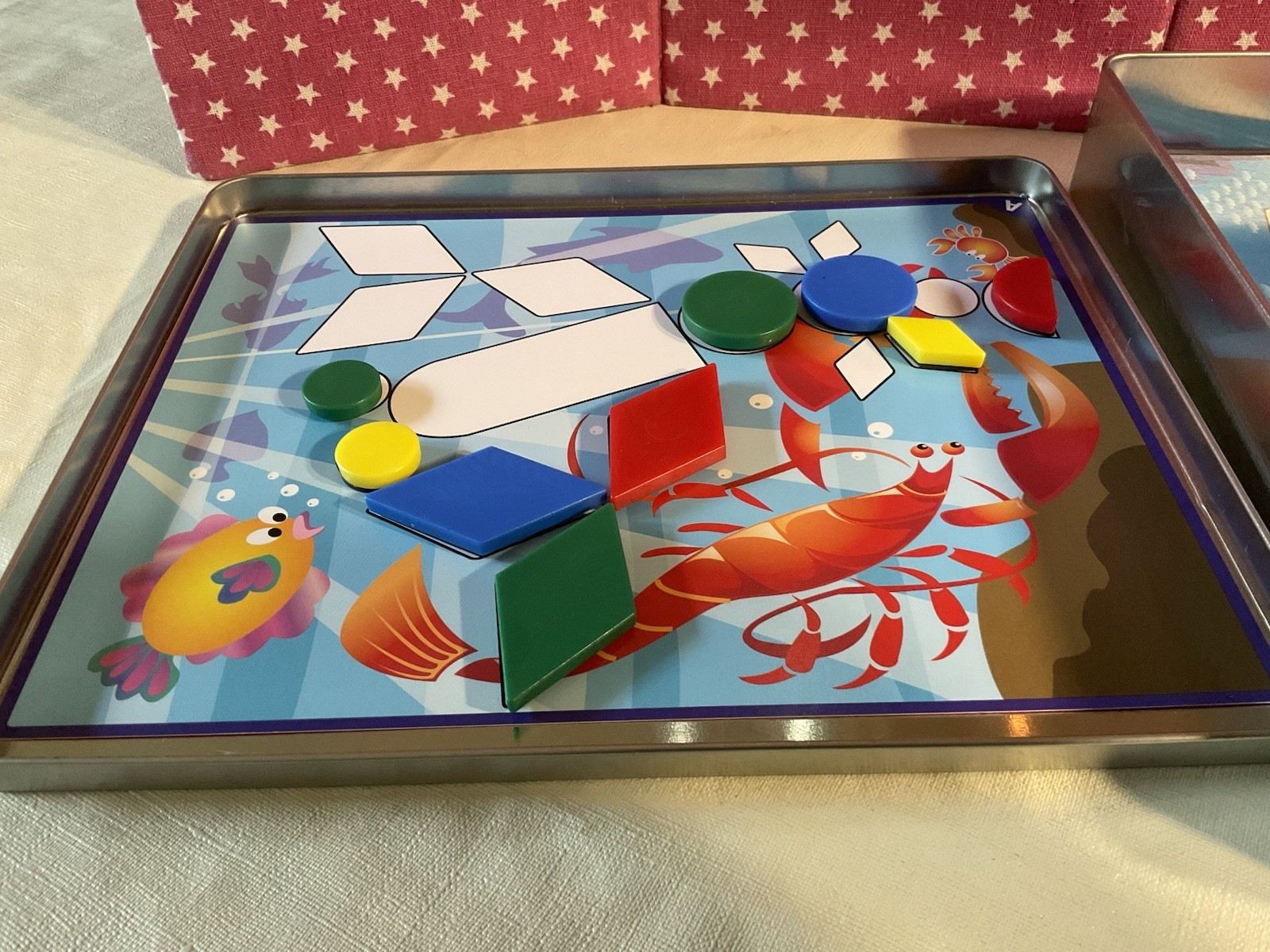2008 LEISURE LEARNING MAGNETIC MIGHTY MIND SEA EXPLORER TILES & PATTERN CARDS
