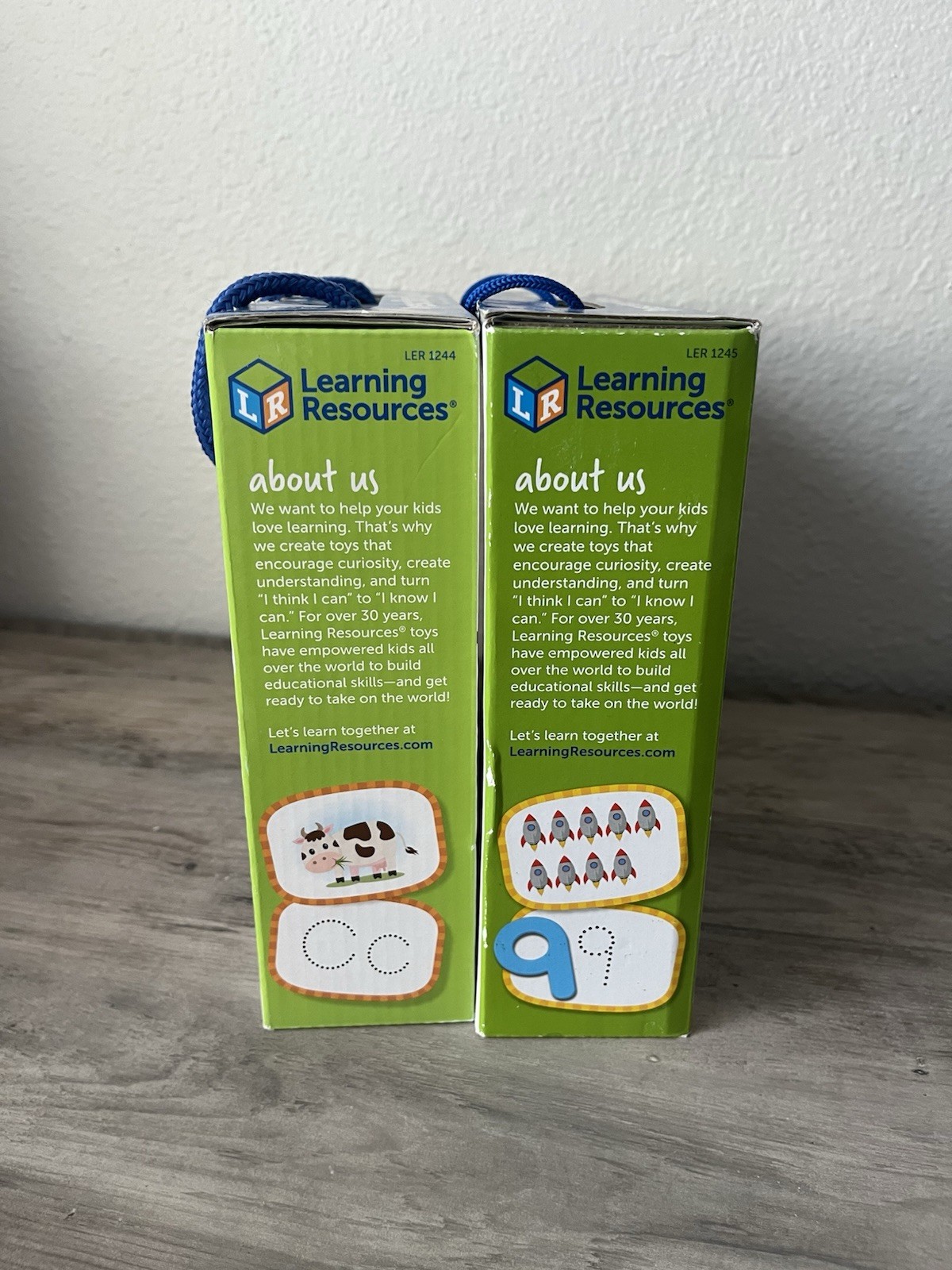 2 of Learning Resources preschool letters and preschool numbers